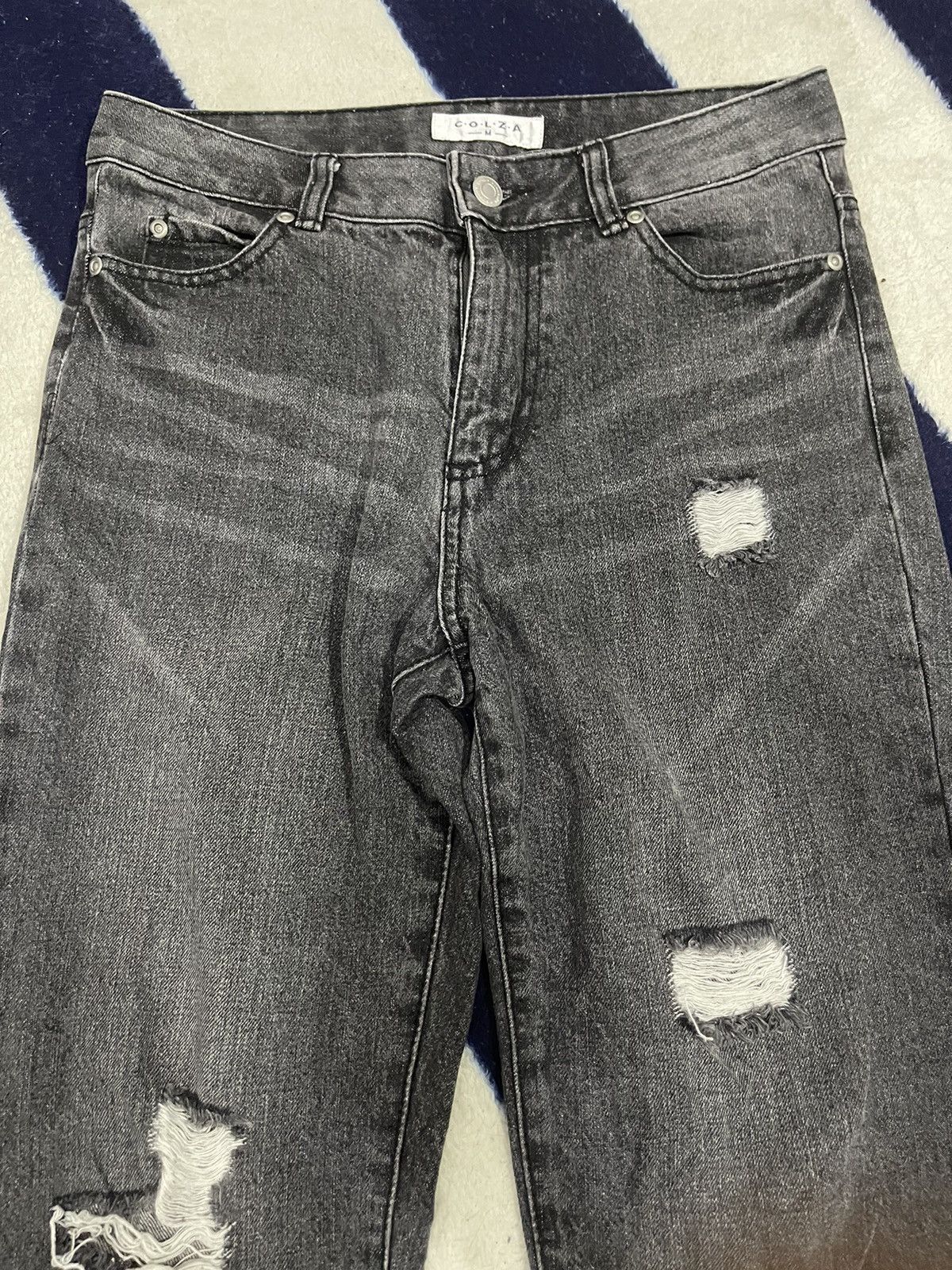 Japanese Brand × Jean Colza Distressed Jeans (13) Size 30" / US 8 / IT 44 - 10 Thumbnail