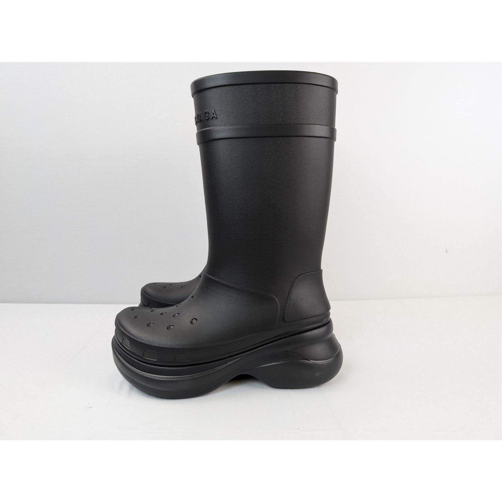 Balenciaga o1rshd1 Crocs Boots in Black Size US 13 / EU 46 - 11 Thumbnail