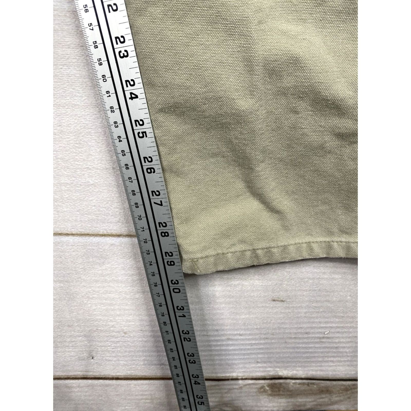 Carhartt VINTAGE Carhartt Carpenter Jeans Mens 44x32 Beige Canvas Work VTG Size US 44 / EU 60 - 6 Thumbnail