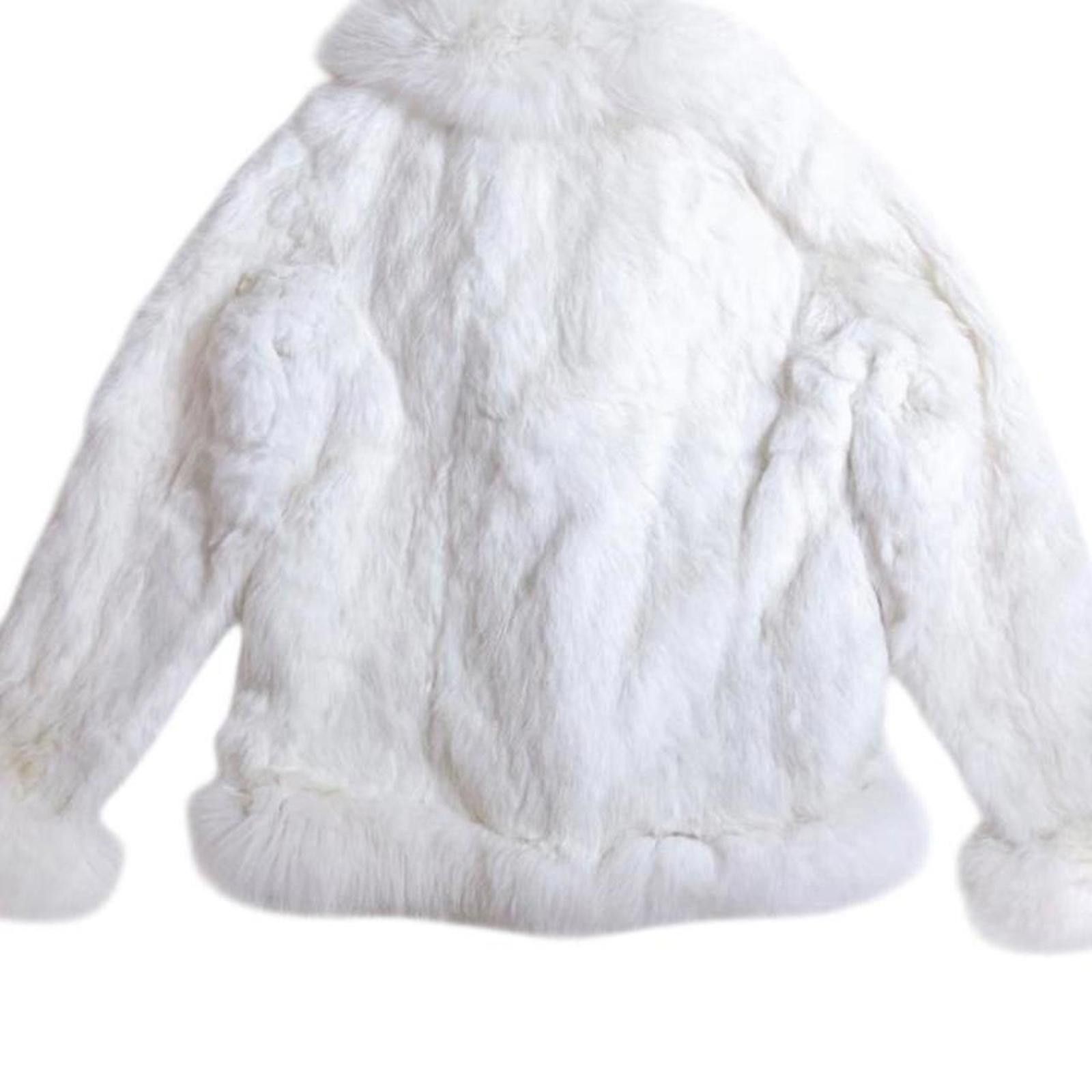 Other Real rabbit and fox fur whimsy core short jacket coat Size XS / US 0-2 / IT 36-38 - 2 Thumbnail