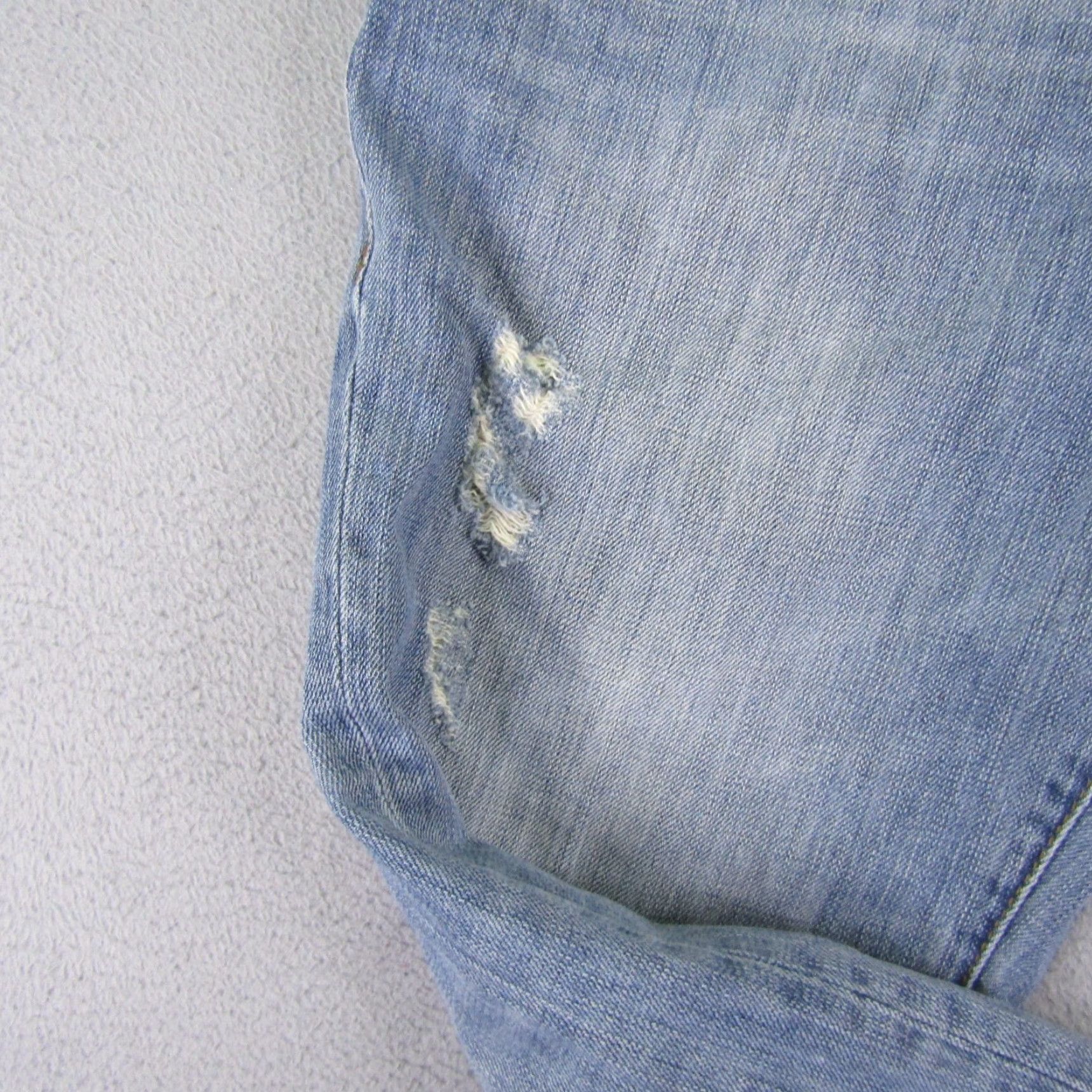 Anchor Blue Vintage Anchor Blue Mens Jeans 36 Regular Fit Straight Leg Denim Distressed Light Wash Grunge 90s Size US 36 / EU 52 - 5 Thumbnail