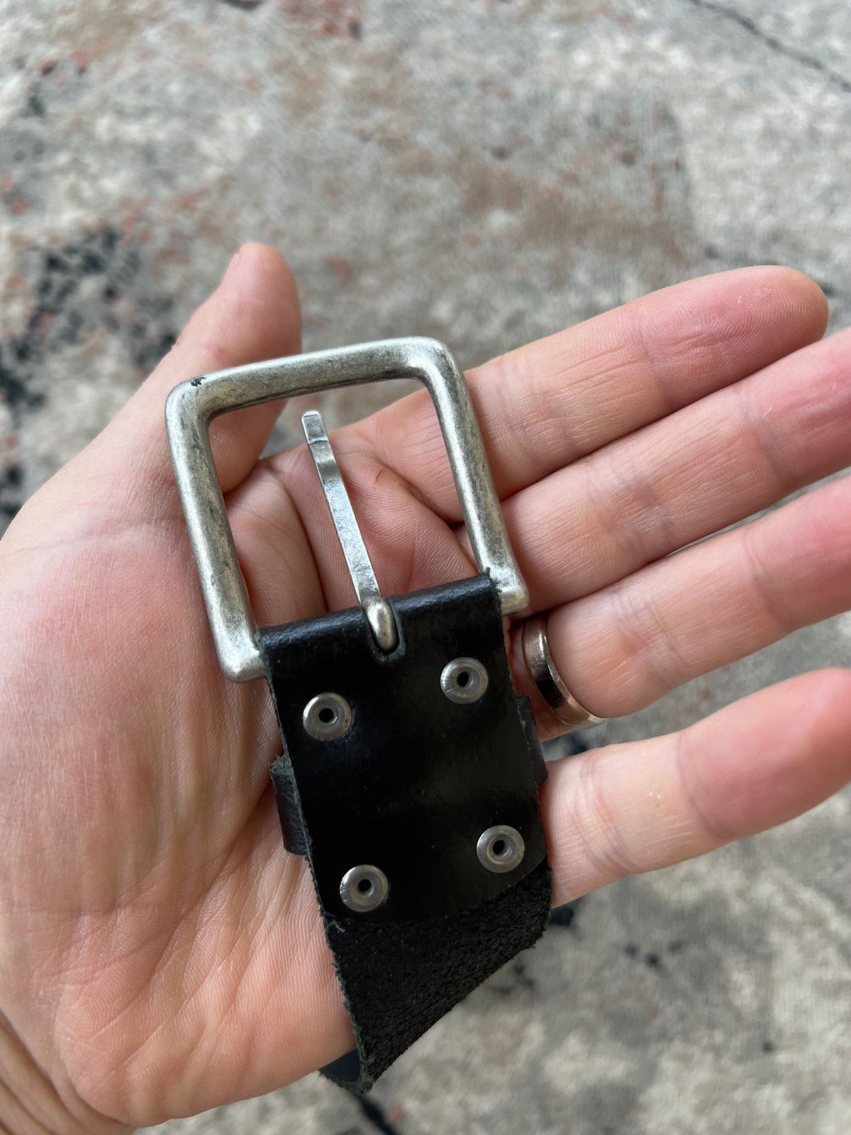 Japanese Brand Avant Garde Leather Belt Size ONE SIZE - 3 Thumbnail
