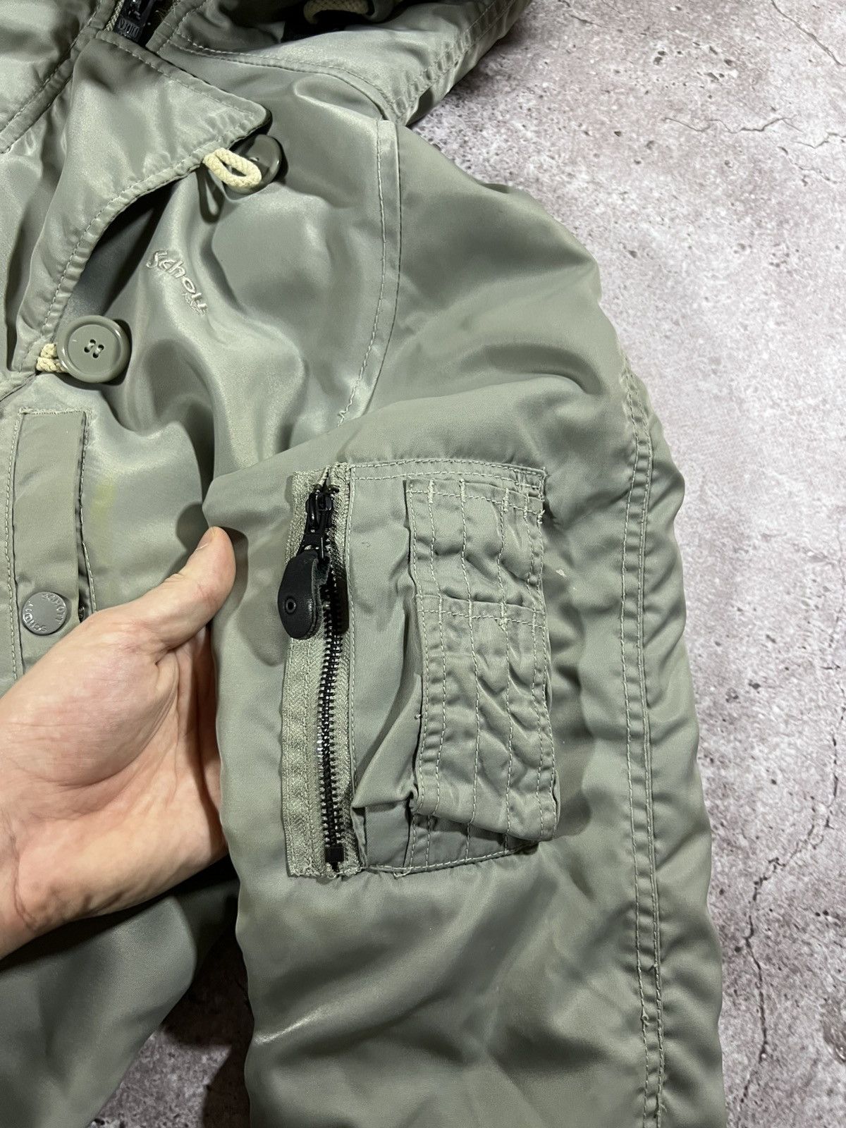 Schott Schott ub3 flyer DOWN JACKET BOMBER parka n2b fur Distressed Size US M / EU 48-50 / 2 - 9 Thumbnail