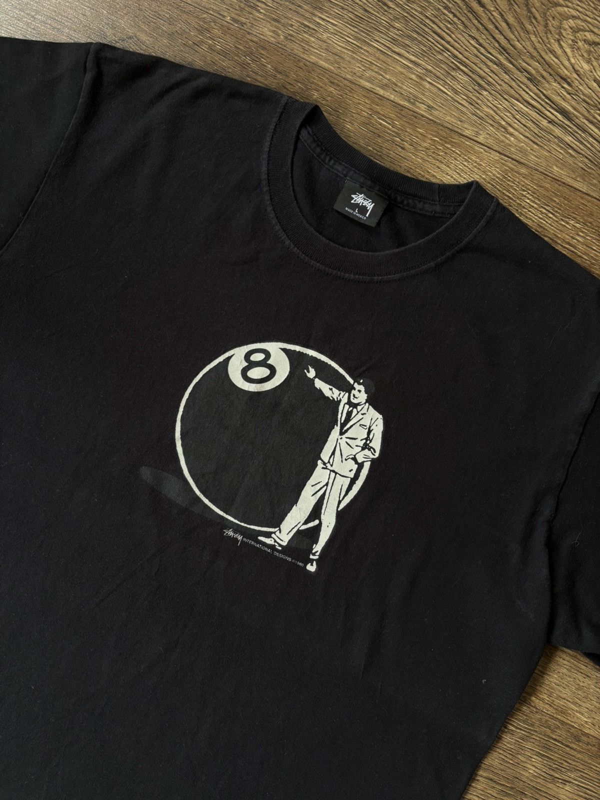 Stussy × Vintage Vintage T-shirt OG STUSSY Men's 8 Ball Man Tee Size US L / EU 52-54 / 3 - 5 Thumbnail