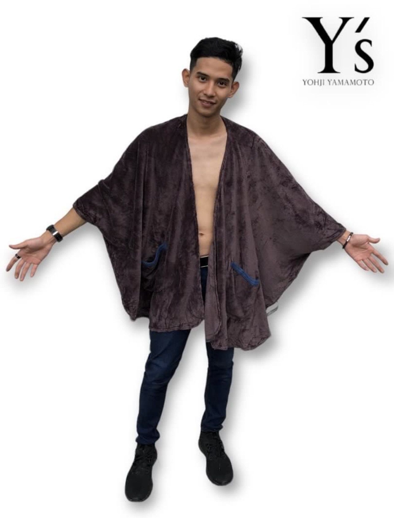 Yohji Yamamoto 🔥Vintage Y's For Living by Yohji Yamamoto Heated Shawl Size US M / EU 48-50 / 2 - 2 Thumbnail