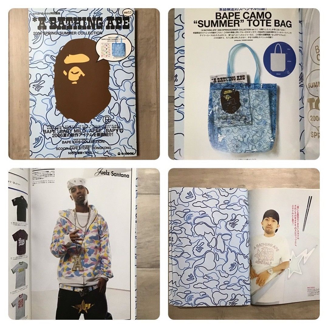BAPE 2006 Mook book magazine a bathing ape neon camo bag