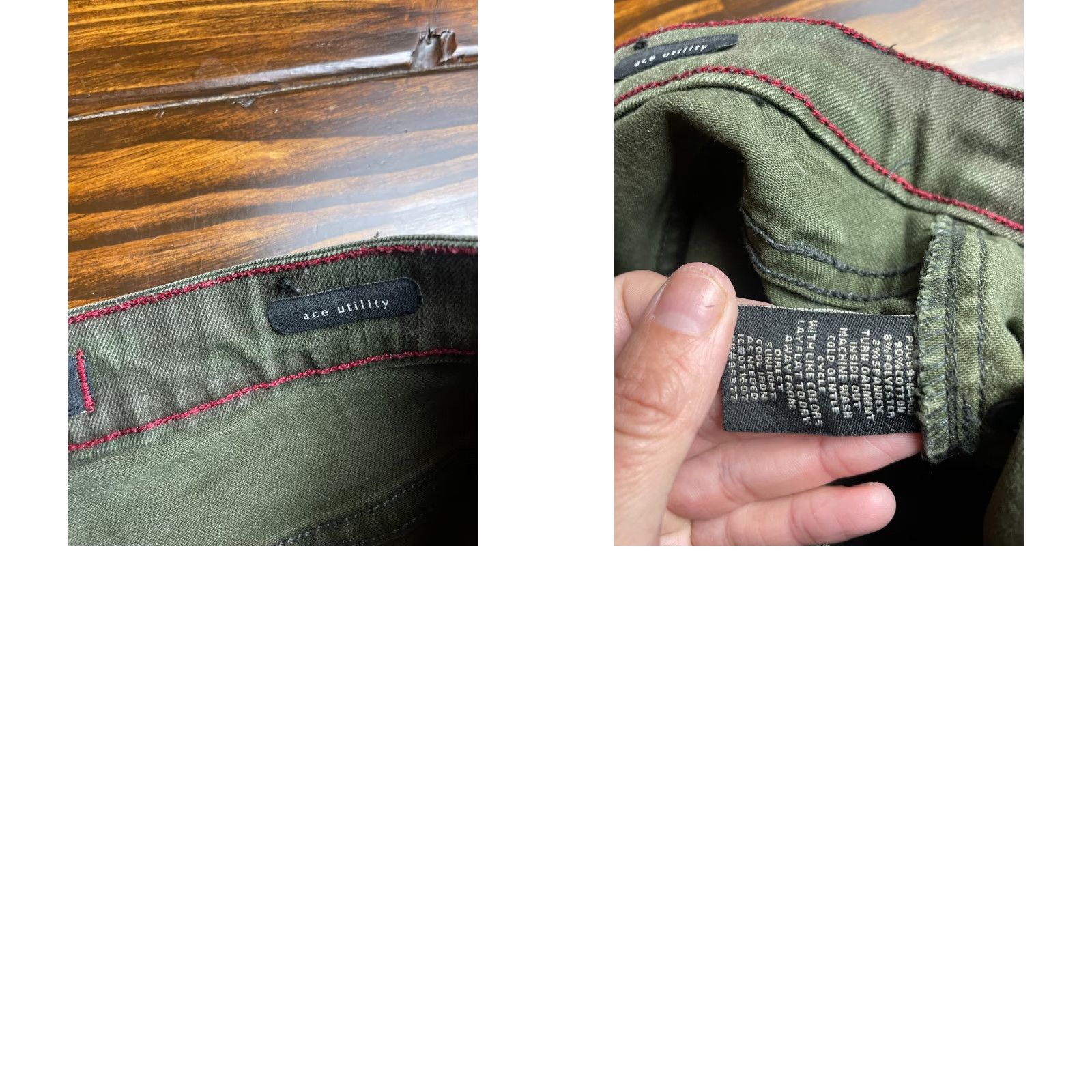 Sanctuary VINTAGE? (No) Sanctuary Jeans Women's Size 25 Green Camouflage Ace Utility Pockets Jeans Size 42" / US 20 - 8 Thumbnail