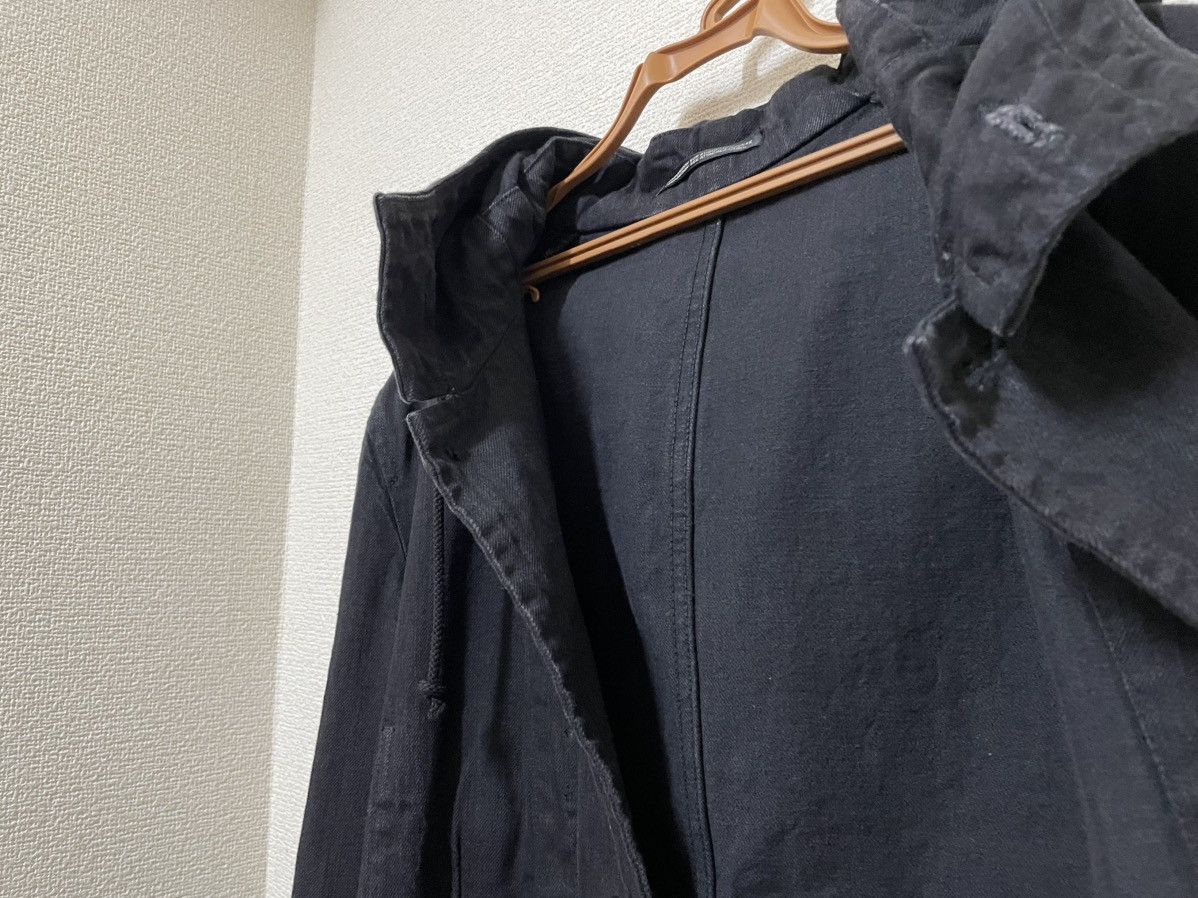 Yohji Yamamoto Yohji Yamamoto Pour Homme 2020SS Black Denim Hooded Jacket Size US L / EU 52-54 / 3 - 5 Thumbnail