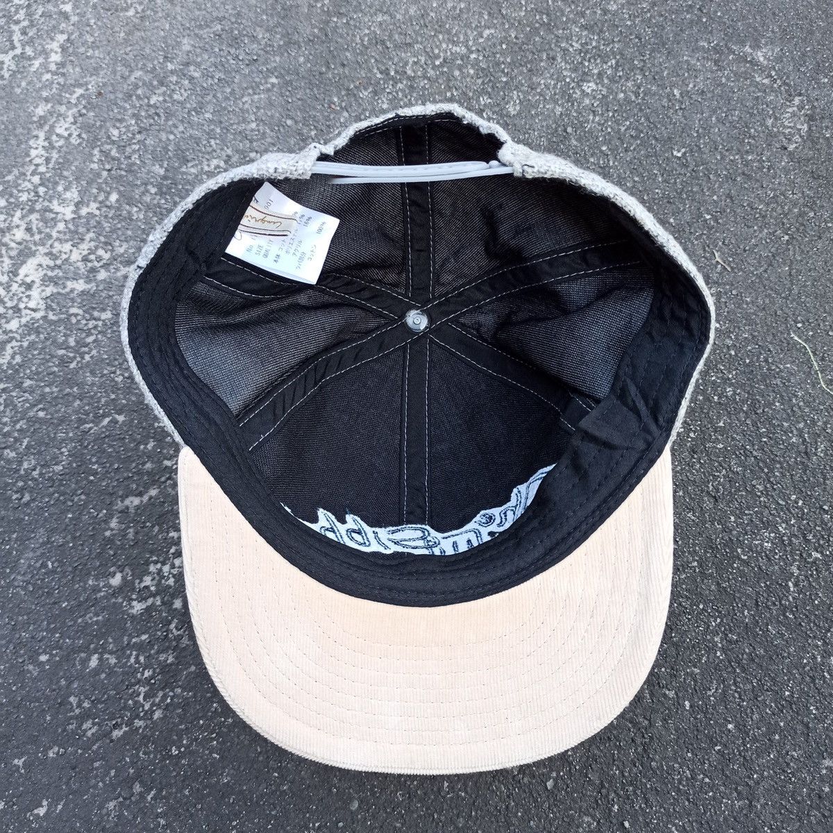 Japanese Brand Unique materials. Snapbacl The sibber hat by ungrid Size 38 - 16 Thumbnail