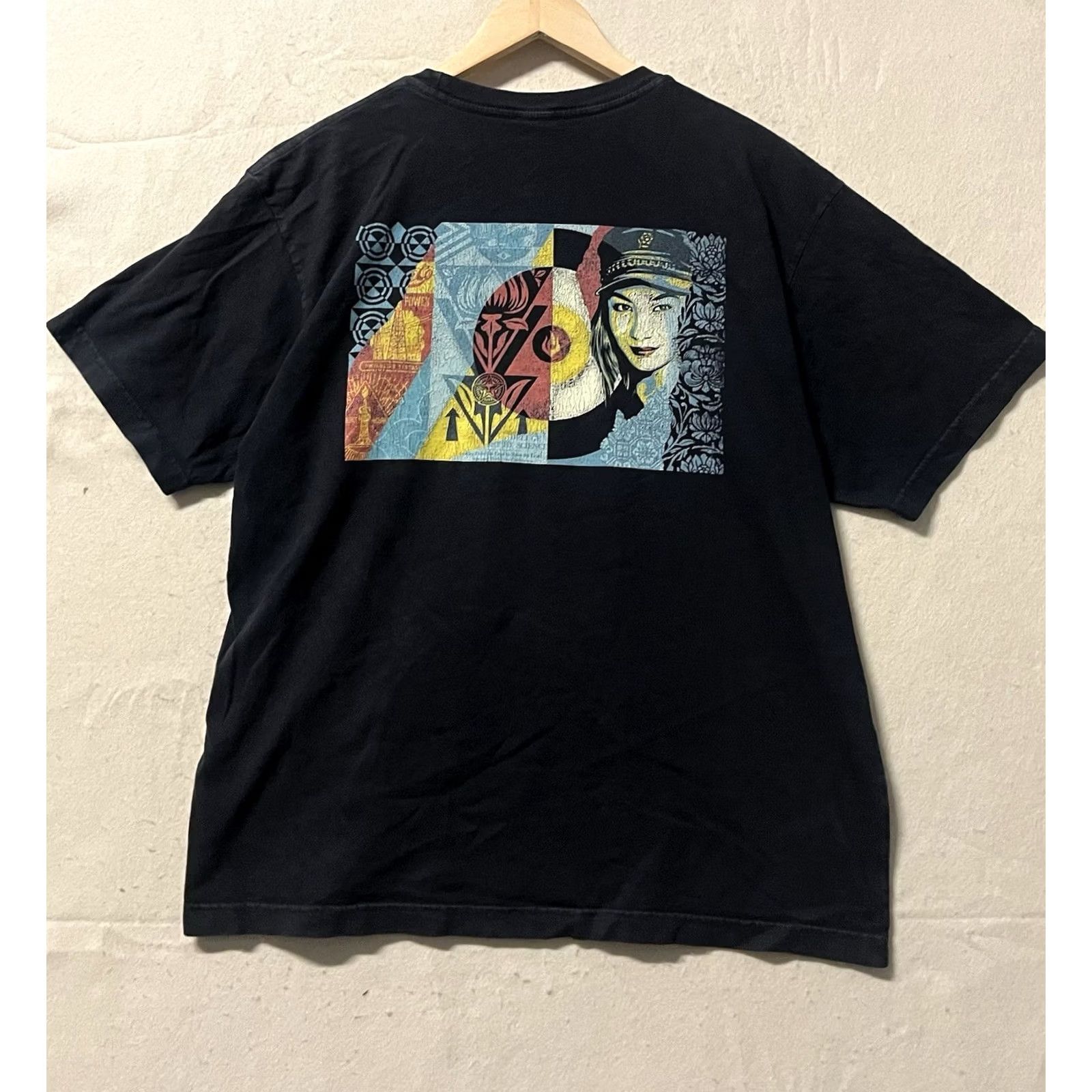 Obey OBEY Shirt Mens Medium Black Short Sleeve T-Shirt Crew Cotton Regular Gift Not Included Size US M / EU 48-50 / 2 - 2 Thumbnail