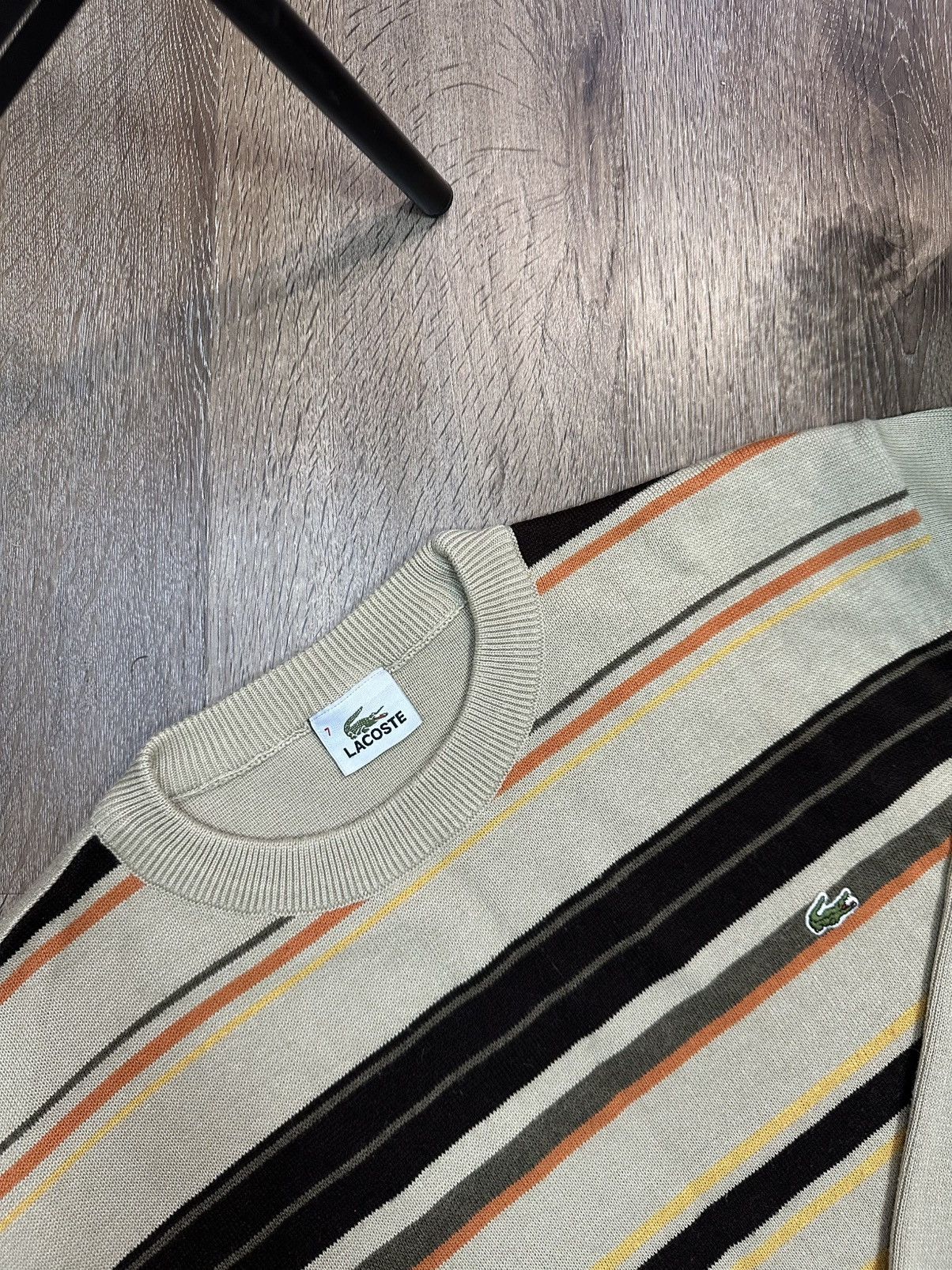 Lacoste Lacoste Vintage Knitted Sweater Size US XXL / EU 58 / 5 - 6 Thumbnail