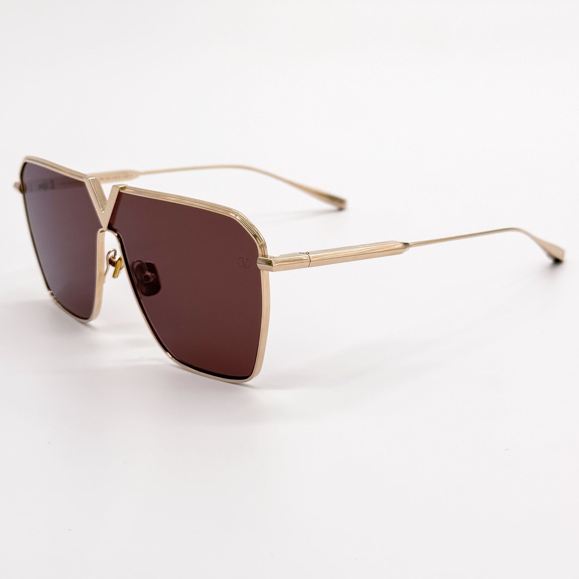Valentino NEW VALENTINO SUNGLASSES UNISEX GOLD V-GOLDSHIELD VLS-137B Size ONE SIZE - 2 Thumbnail