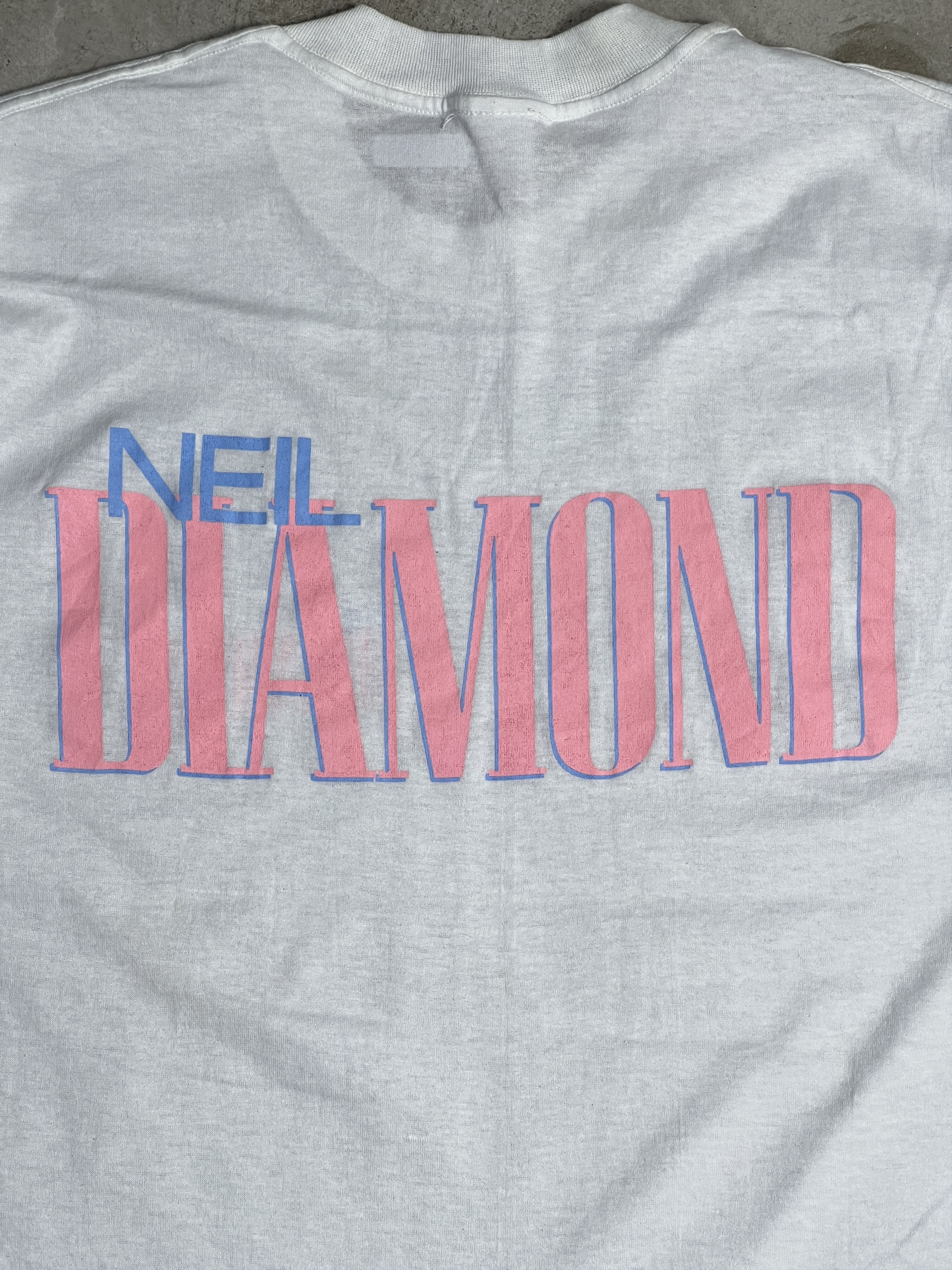 Band Tees Vintage 80s Neil Diamond Band Tee (XL) GTME208 Size US XL / EU 56 / 4 - 2 Thumbnail