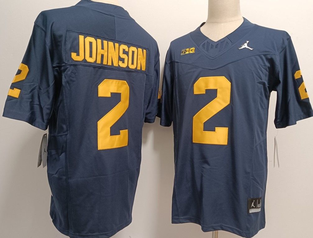 Other Men's Michigan Wolverines 2 Johnson Blue Jerseys Size US XL / EU 56 / 4 - 3 Thumbnail