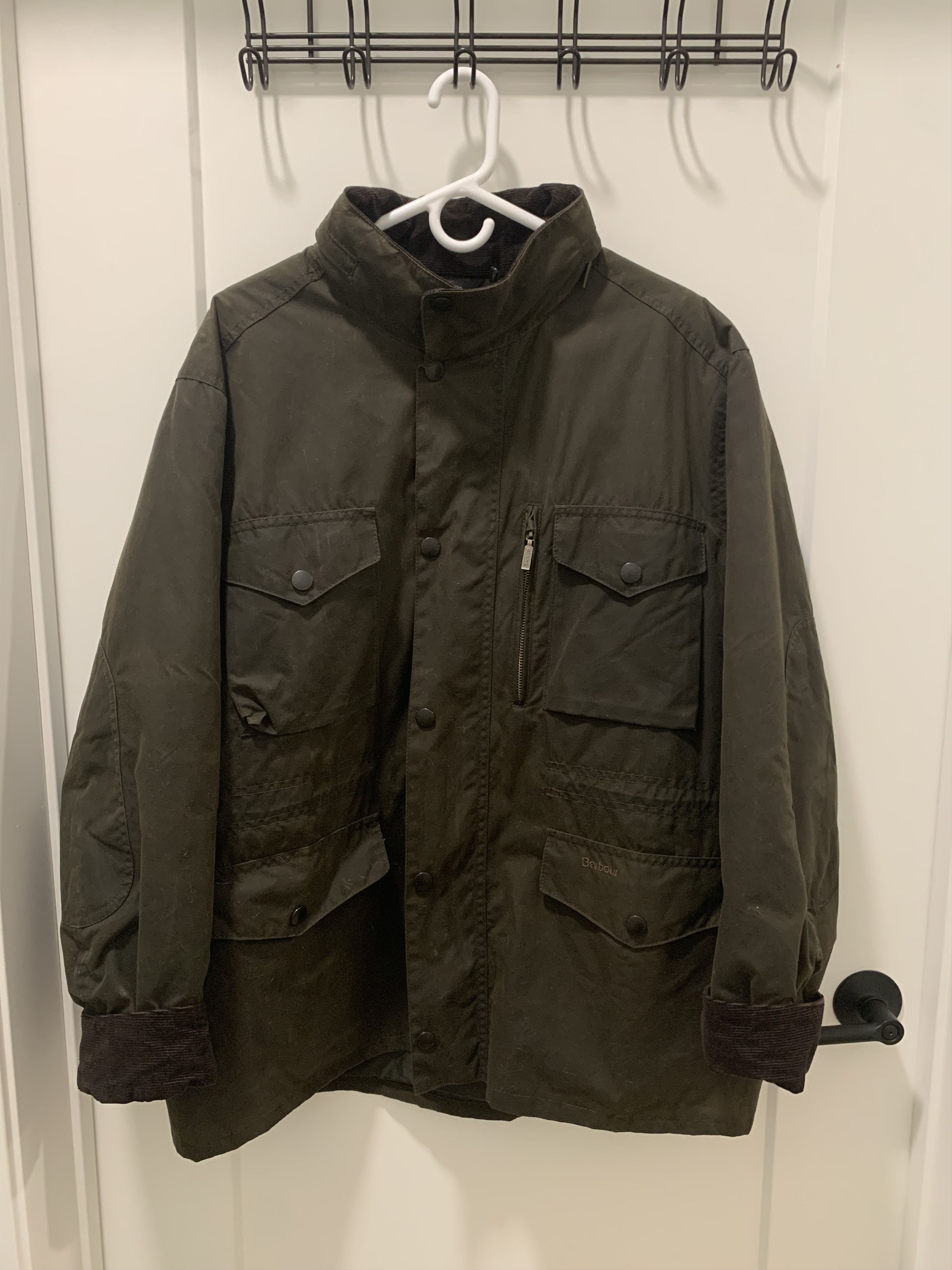 Barbour Barbour Sapper Wax Coated Jacket Sylkoil Waxed Olive Size XL Size US XL / EU 56 / 4 - 4 Thumbnail