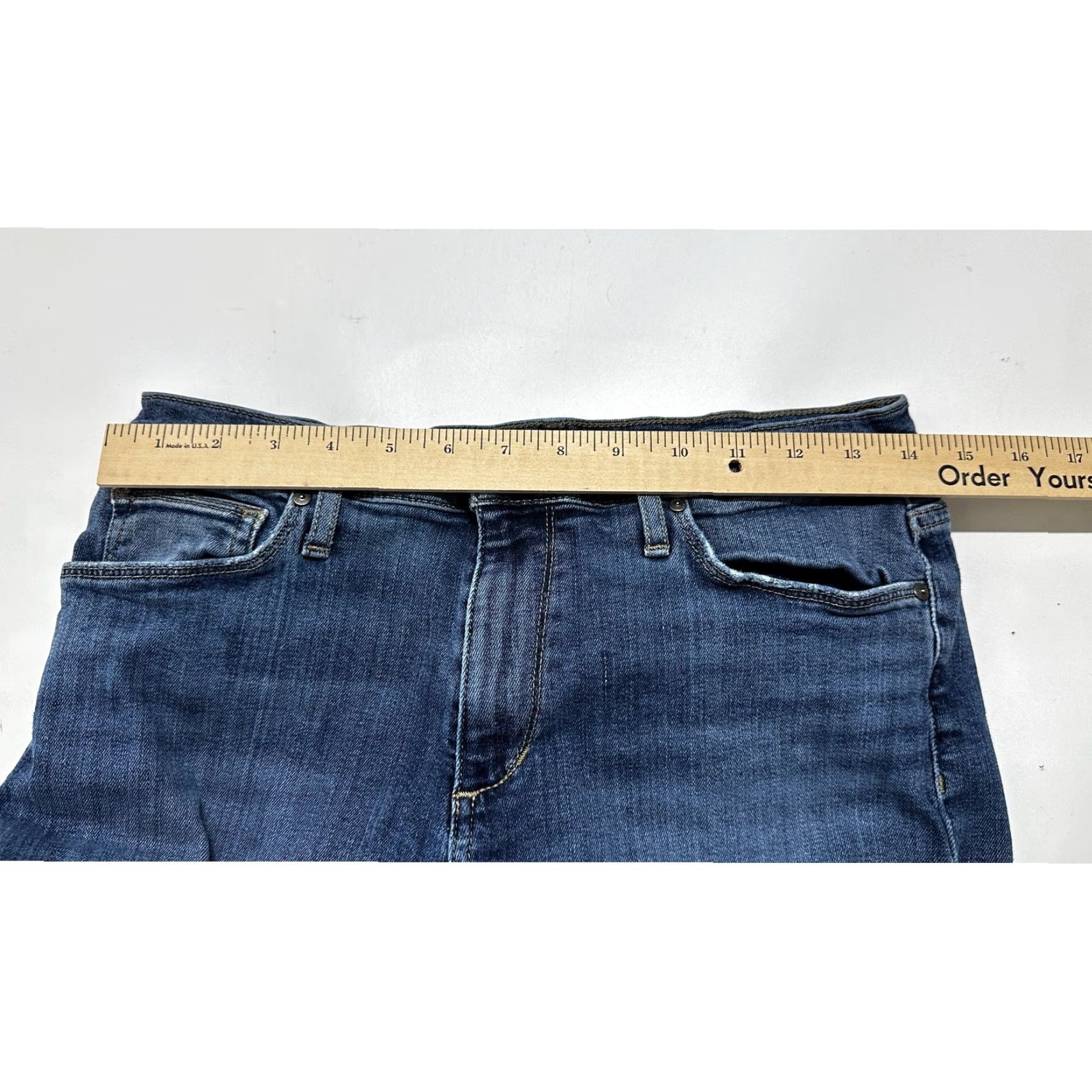 Vintage Joes Jeans Womens 30 Dark Blue Denim Cropped Mid Rise Cotton Blend Size 28" / US 6 / IT 42 - 3 Thumbnail