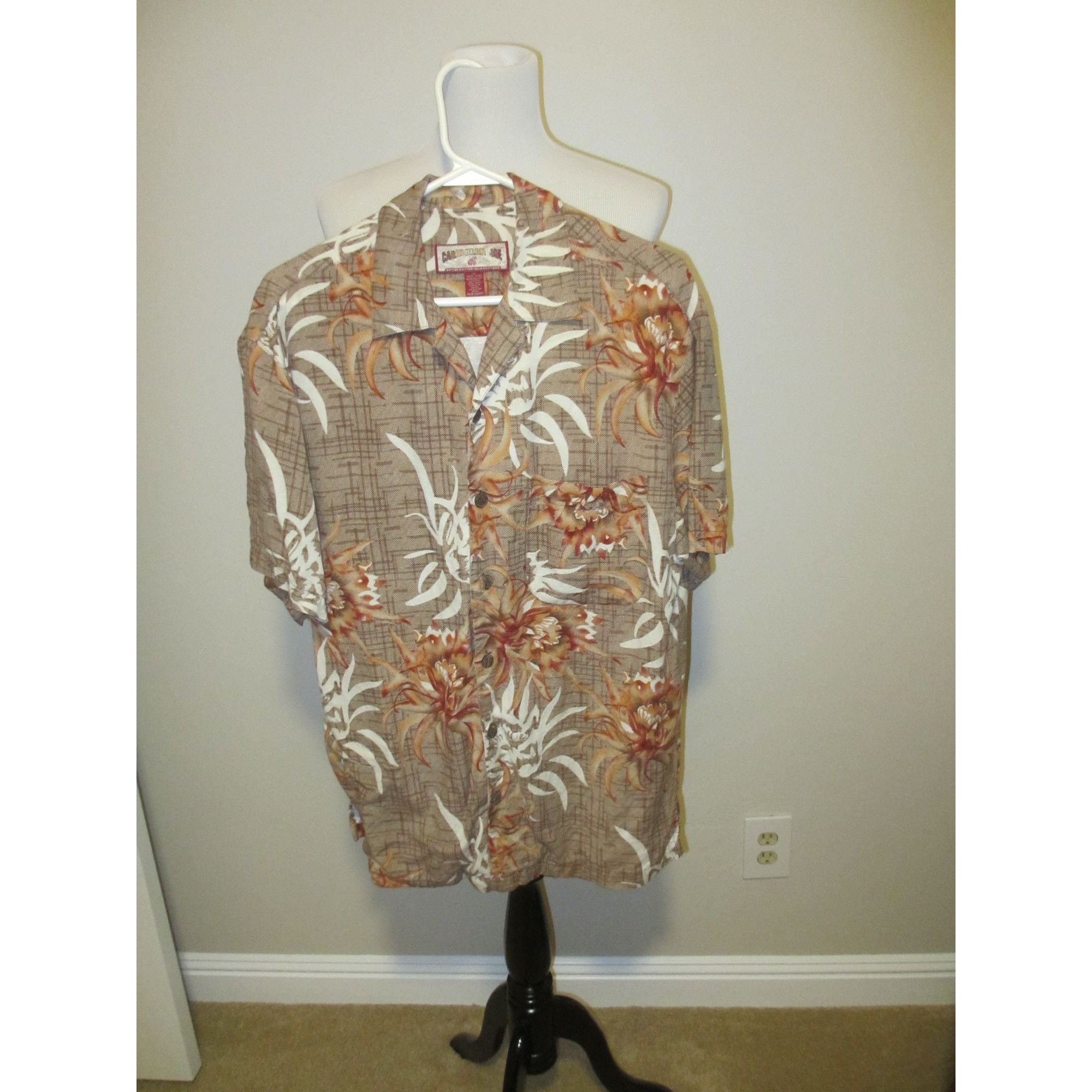 Other Caribbean Joe Mens Hawaiian Shirt Tropical Floral Print Shor Size US S / EU 44-46 / 1 - 1 Thumbnail