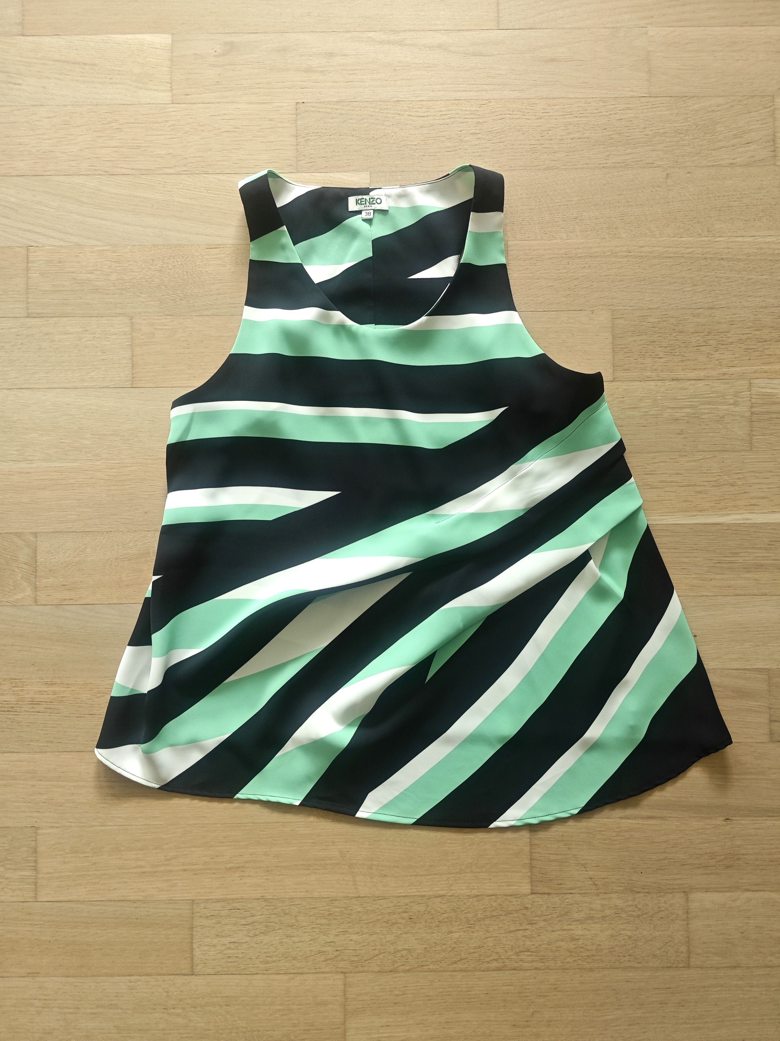 Designer × Kenzo Kenzo Asymmetrical Summer Blouse Size XS / US 0-2 / IT 36-38 - 1 Thumbnail
