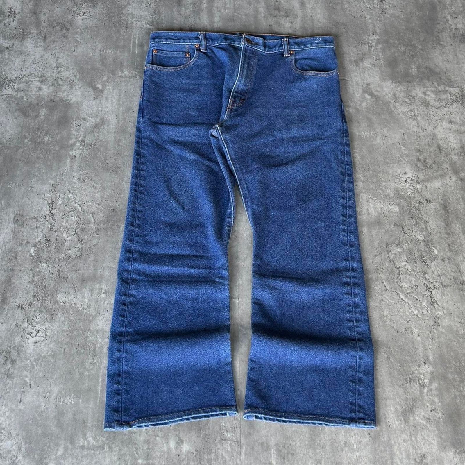 Levi's × Levi's Vintage Clothing × Vintage Vintage Y2K Levi’s 517 Baggy Boot Cut Flared Denim Jeans Size US 37 - 2 Thumbnail