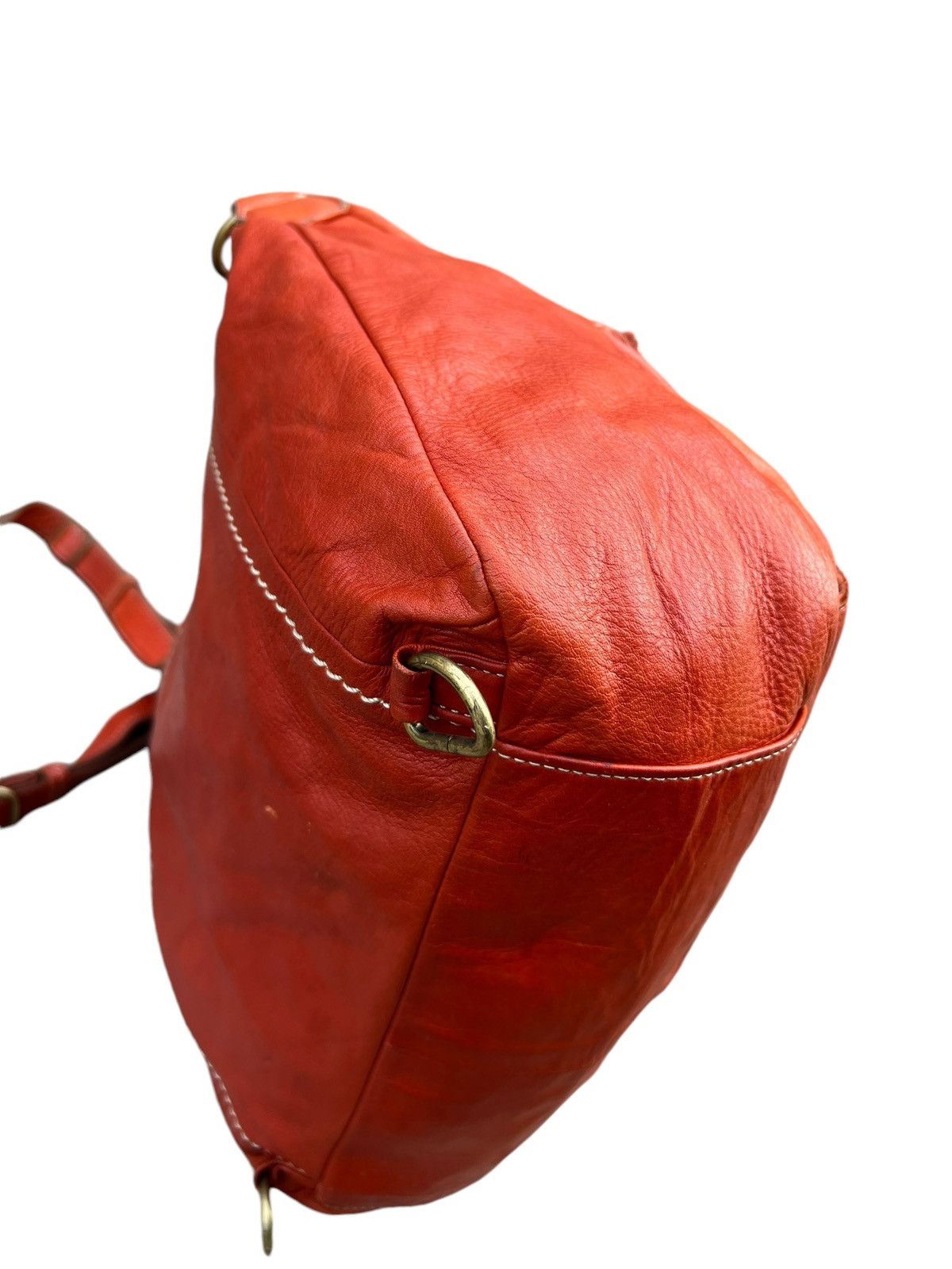 Leather Kissora Japan Sun Faded Patina Leather 2 Way Sling Bag Size ONE SIZE - 17 Thumbnail