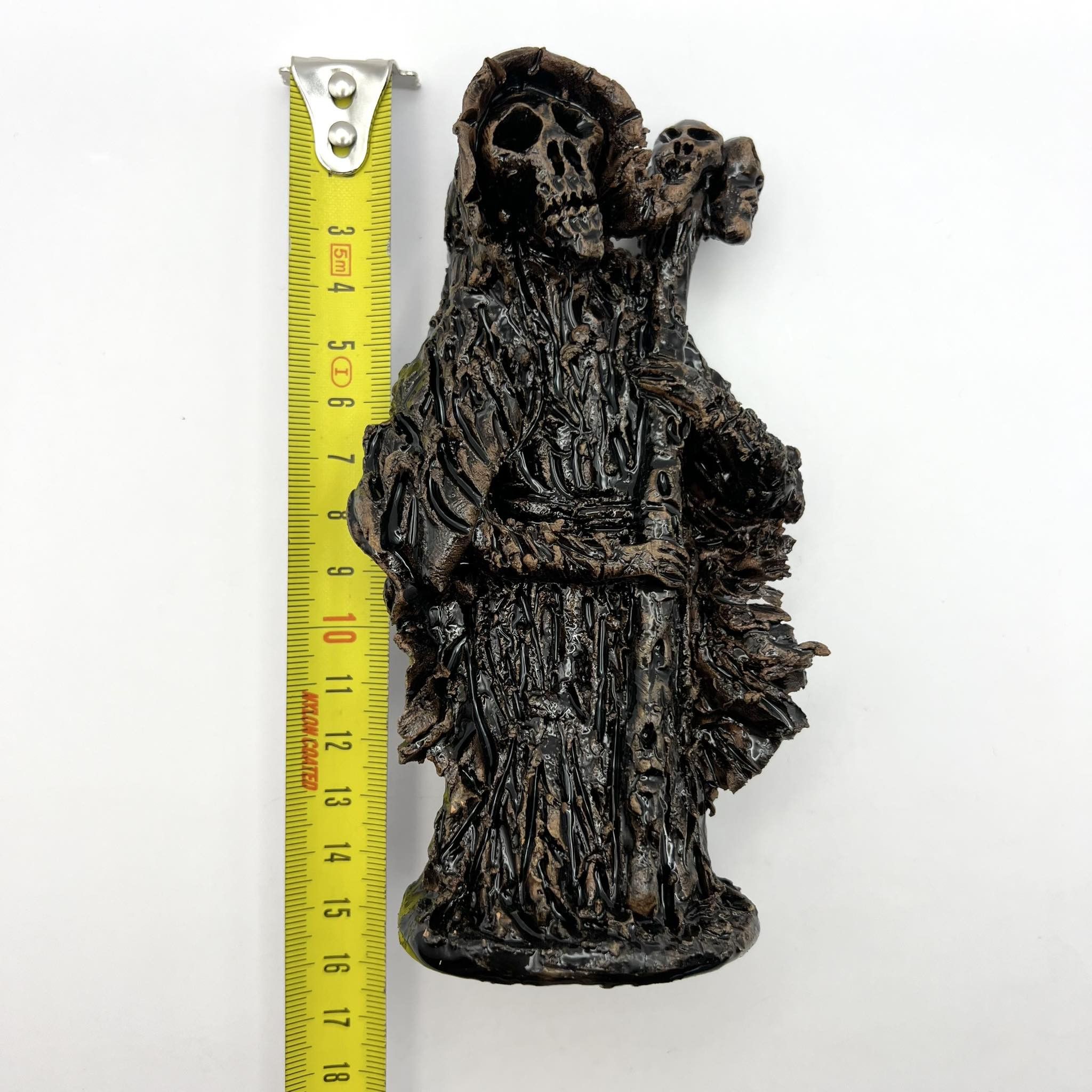 Vintage Art Ceramic Figurine Statue Skeleton Monk Death Size ONE SIZE - 7 Thumbnail