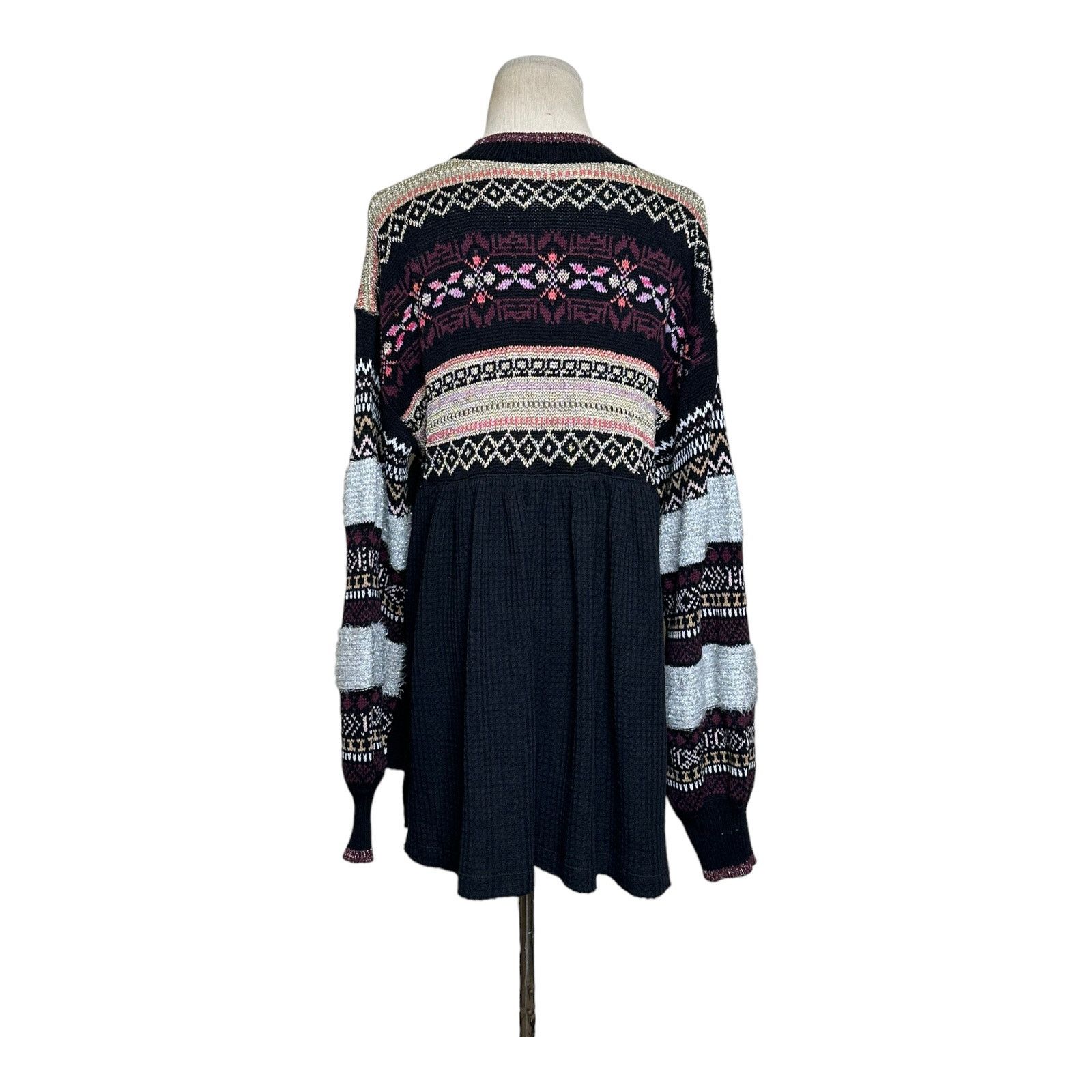 Free People Free People Black Cozzy Cottage Sweater Size Small Size S / US 4 / IT 40 - 11 Thumbnail