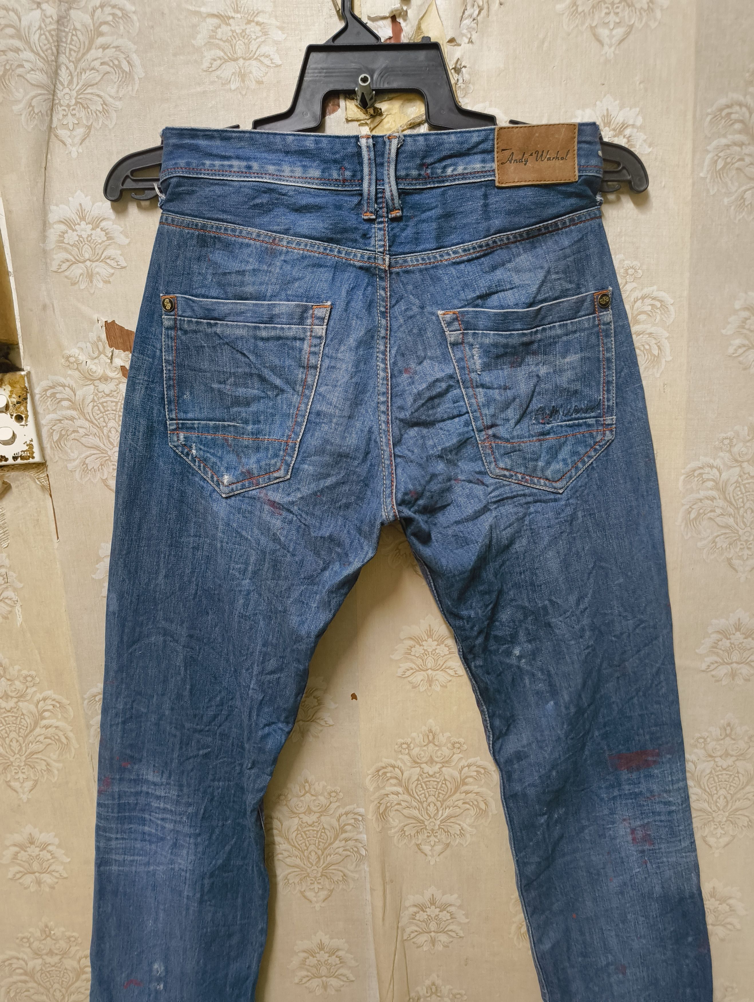 Andy Warhol × Pepe Jeans PEPE JEANS X ANDY WARHOL ART DISTRESSED JEANS Size US 31 - 12 Thumbnail