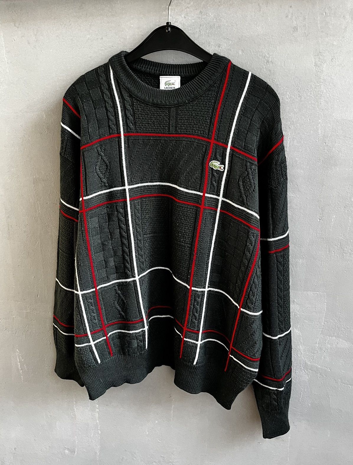 Lacoste × Vintage Lacoste knit sweater vintage Size US L / EU 52-54 / 3 - 1 Thumbnail