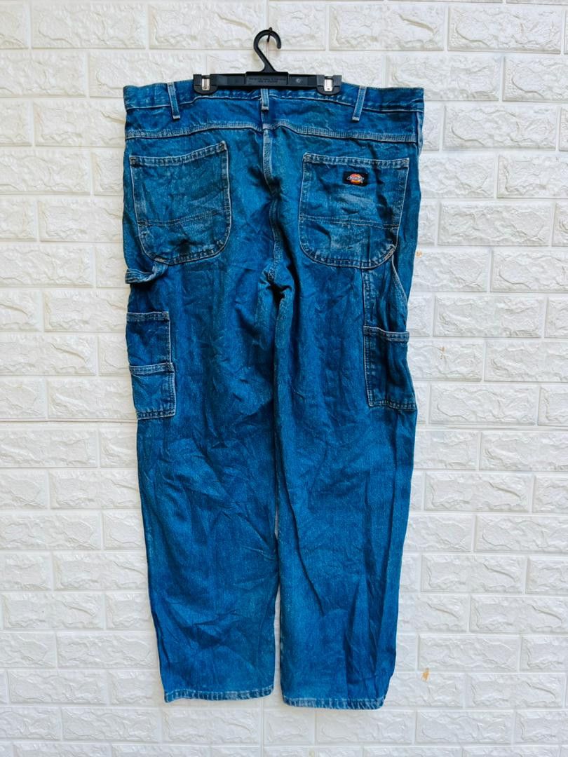 image of Vintage Dickies Worker Hip Hop Streetwear Fashion Style in Dark Blue, Men's (Size 38)