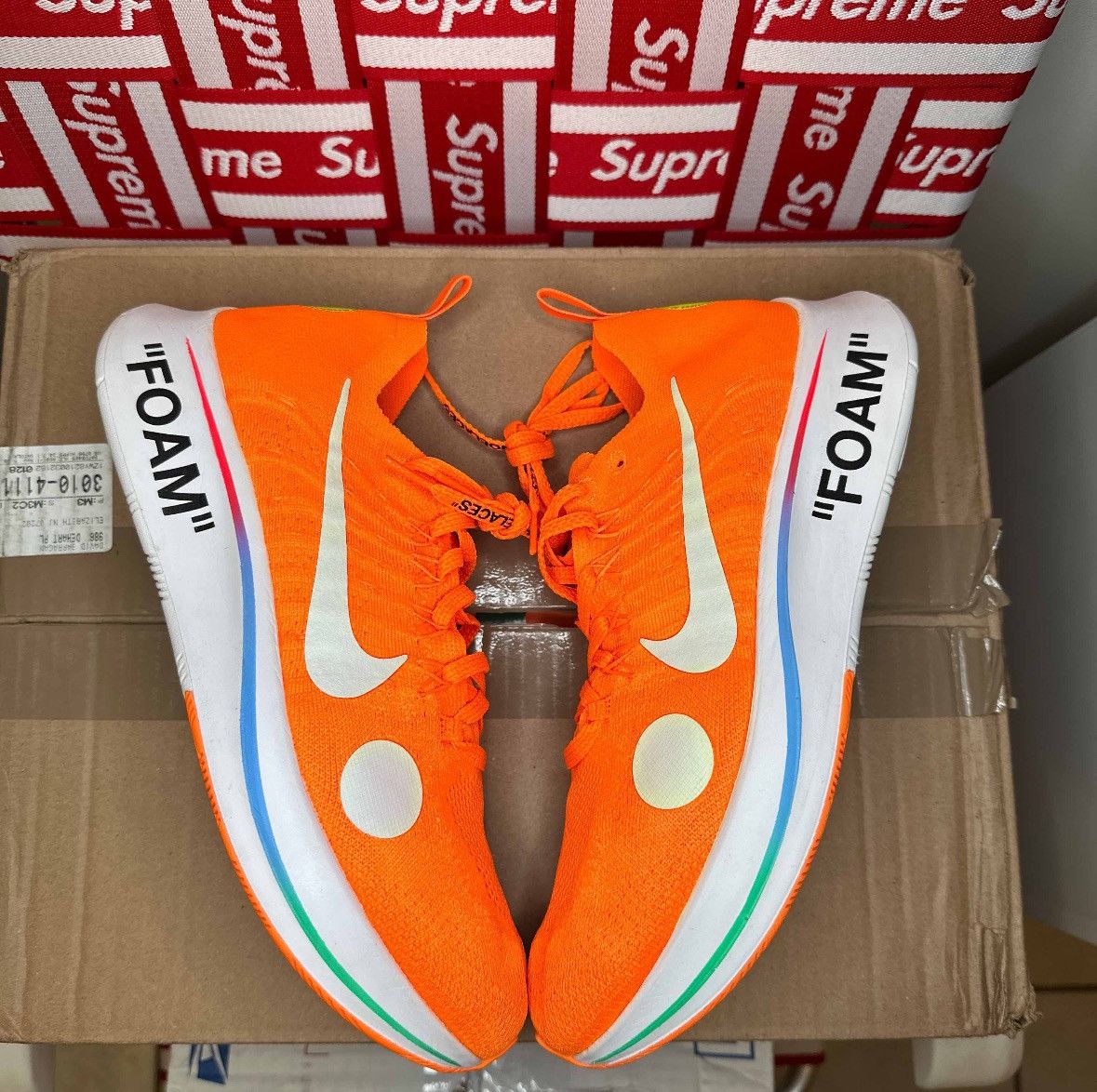 Off white zoom orange best sale