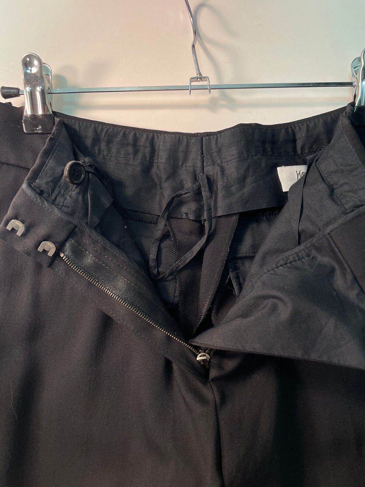 Yves Saint Laurent Vintage Yves Saint Laurent Black Wool Trousers Size 28”x30” Size 28" / US 6 / IT 42 - 11 Thumbnail