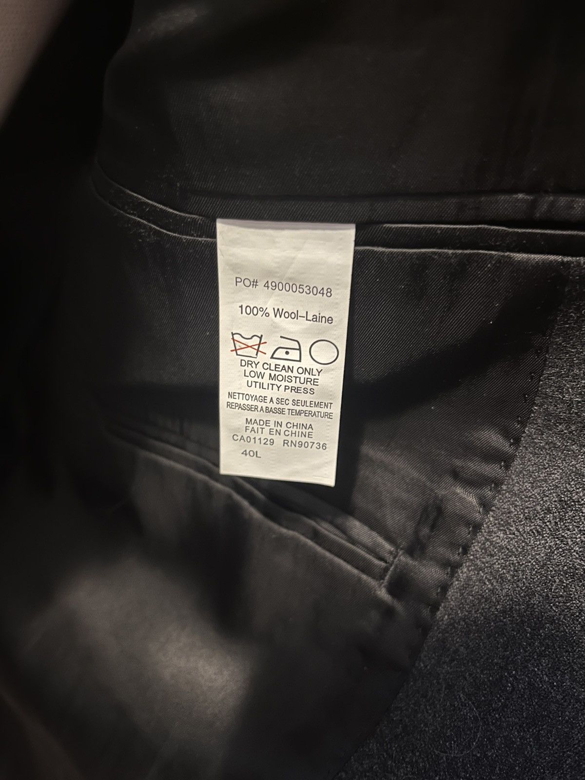 Calvin Klein Calvin Klein Gray Flannel Suit 100% Wool 2-Piece 40L Size 40L - 5 Thumbnail