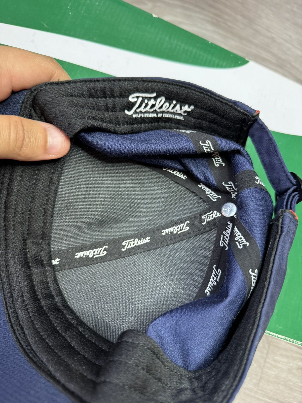 Footjoy × Japanese Brand × Titleist Titleist ProV1 FootJoy Golfing Logos Grey Adjustable Hat Size ONE SIZE - 6 Thumbnail