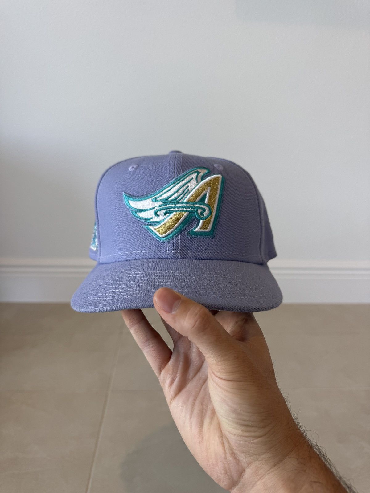 New Era LA Anaheim Angels Lavender Fitted Size ONE SIZE - 3 Thumbnail