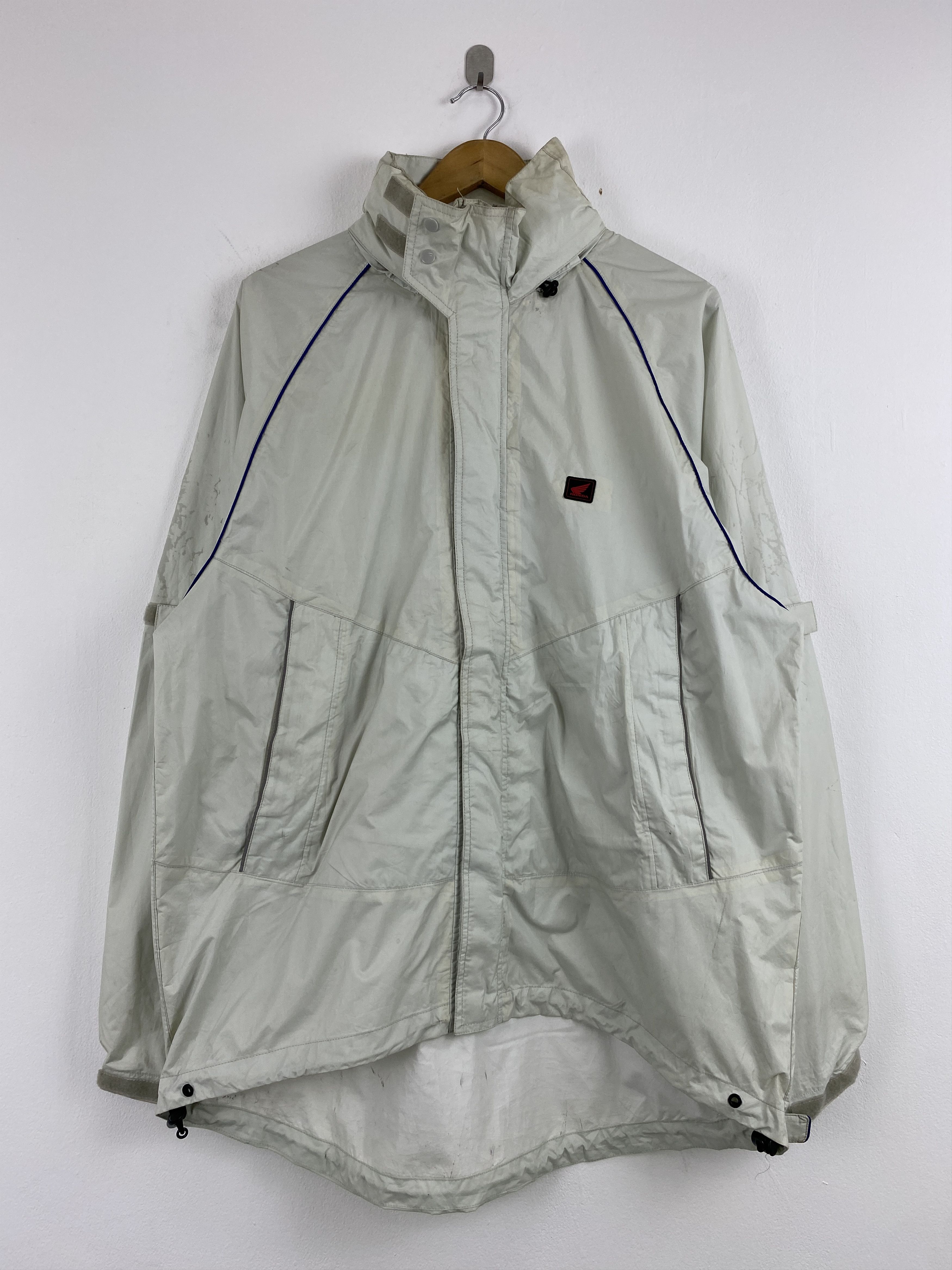 Honda Vintage Honda Zipper Ups Jacket Windbreaker JA0125 Size US XL / EU 56 / 4 - 3 Thumbnail