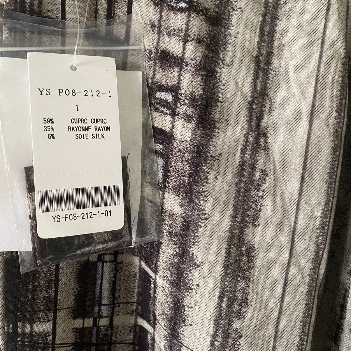 Yohji Yamamoto NWT S/S24 Y’s Rayon/Silk Hand Draw Print High Waist Pants Size US 30 / EU 46 - 8 Thumbnail