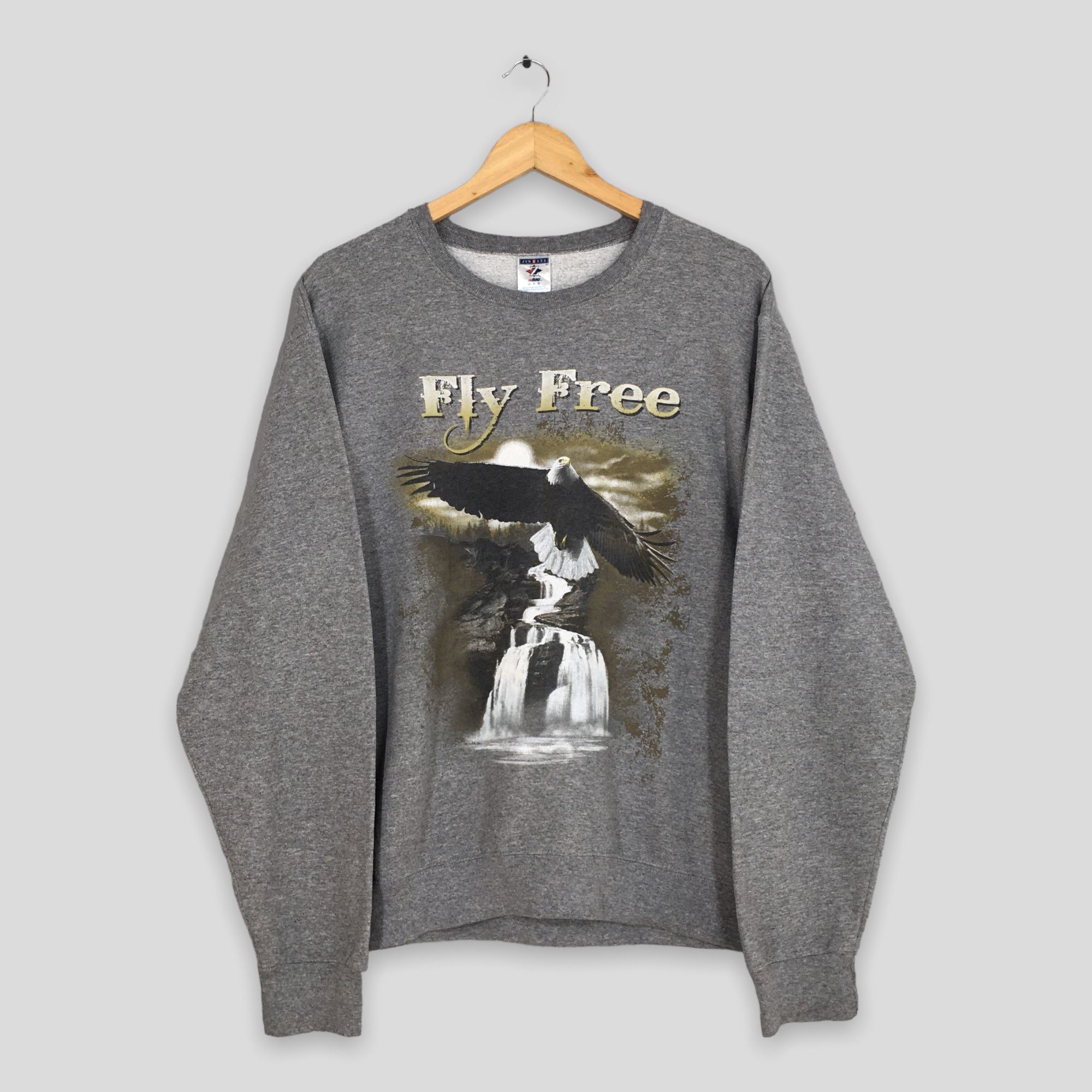 Habitat × Vintage Vintage Y2K Eagles Animal Fly Free Sweatshirt Medium Size US M / EU 48-50 / 2 - 1 Thumbnail
