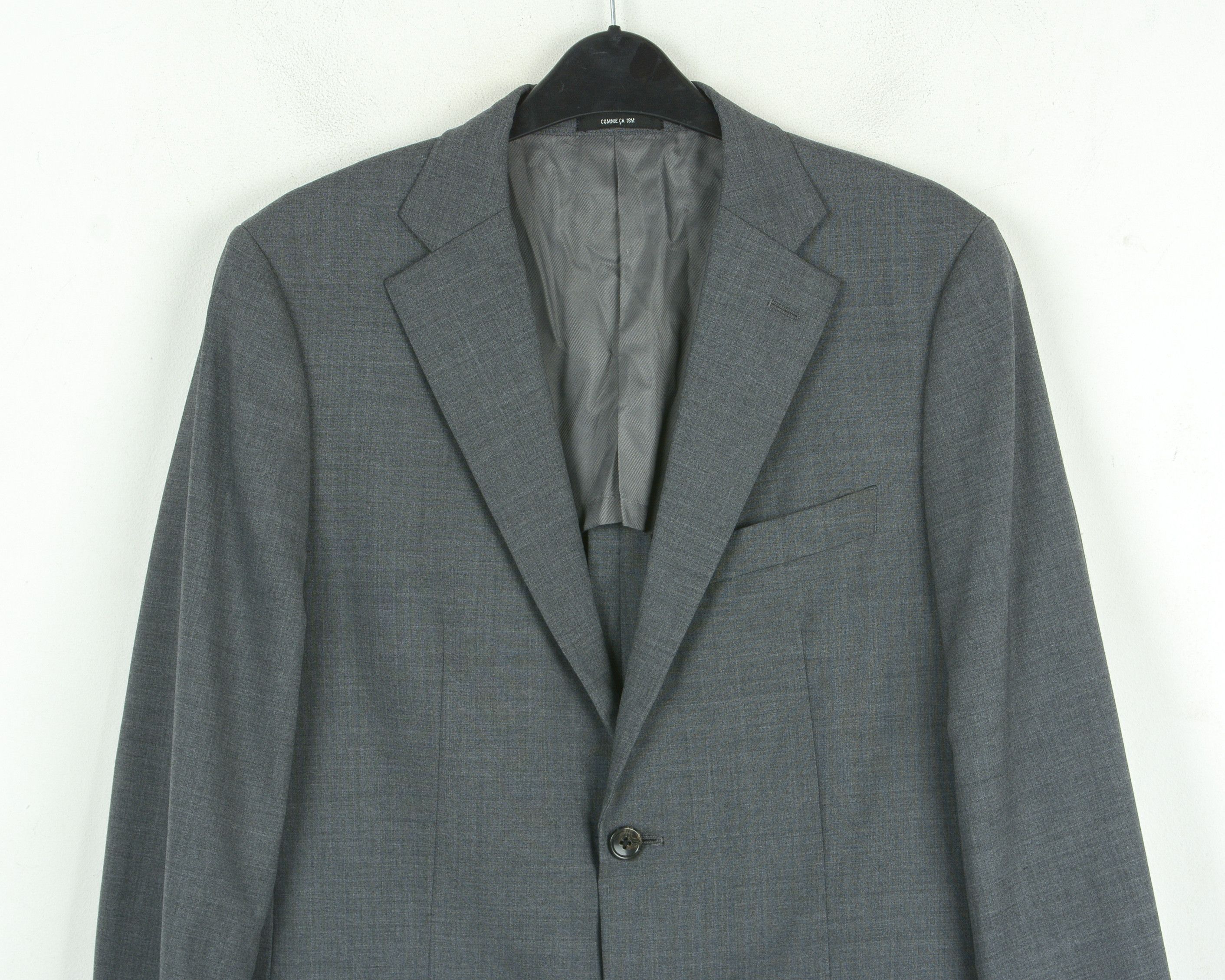 Comme Ca Ism Men's Blazer EU 52 Suit Jacket L Sport Coat UK 42 US Grey Size 42R - 2 Thumbnail