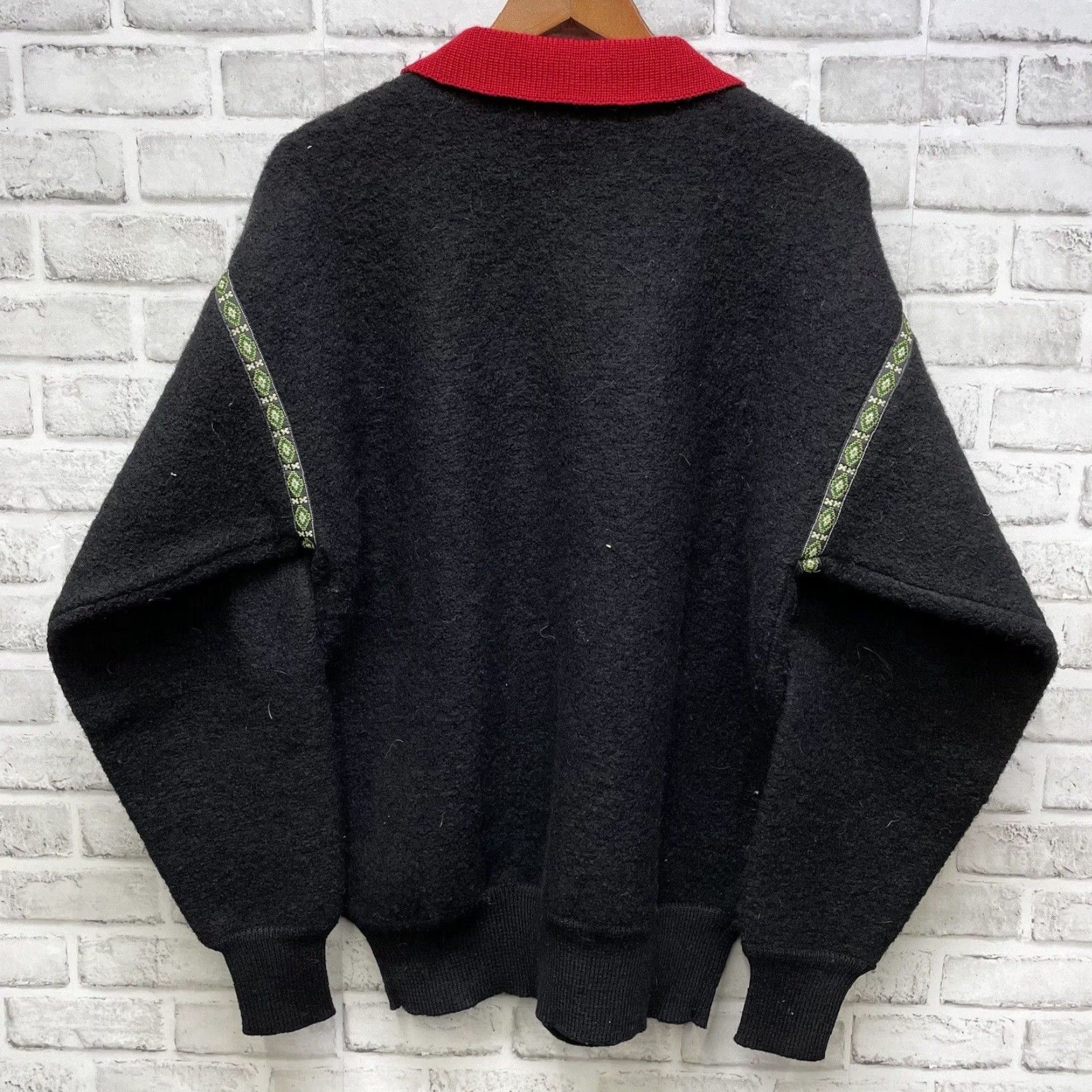Vintage VINTAGE EIR Wool Ski Polo Pullover Sweater Mens XL Black Vintage Skiwear Theme 90s Mens Size US XL / EU 56 / 4 - 5 Thumbnail