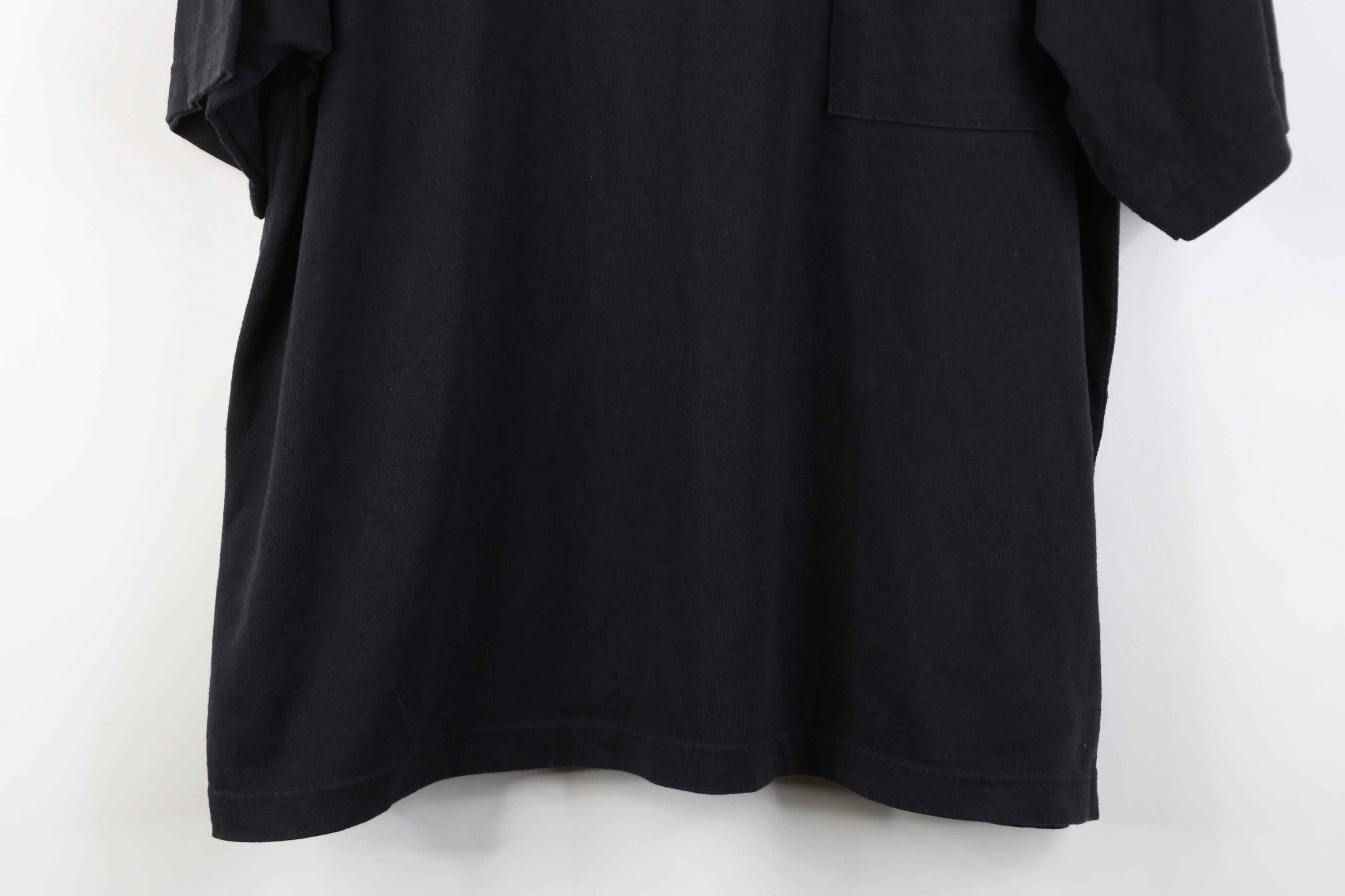 Vintage Vintage 90s Streetwear Pocket Short Sleeve T-Shirt Black USA Size XL / US 12-14 / IT 48-50 - 3 Thumbnail