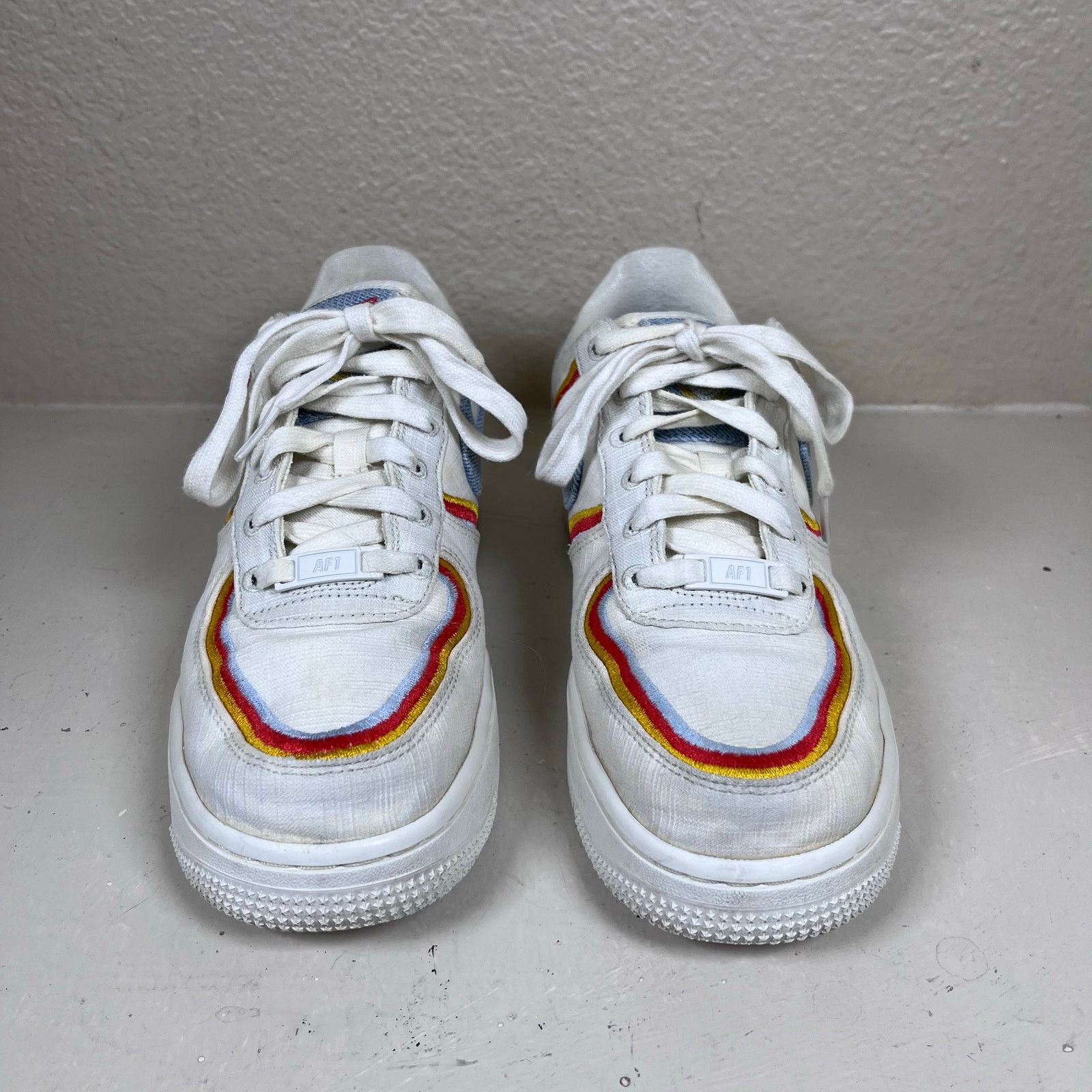 Nike Nike Air Force 1 LV8 Low Sail Denim Swoosh Shoes Women's Size US 7 / IT 37 - 3 Thumbnail