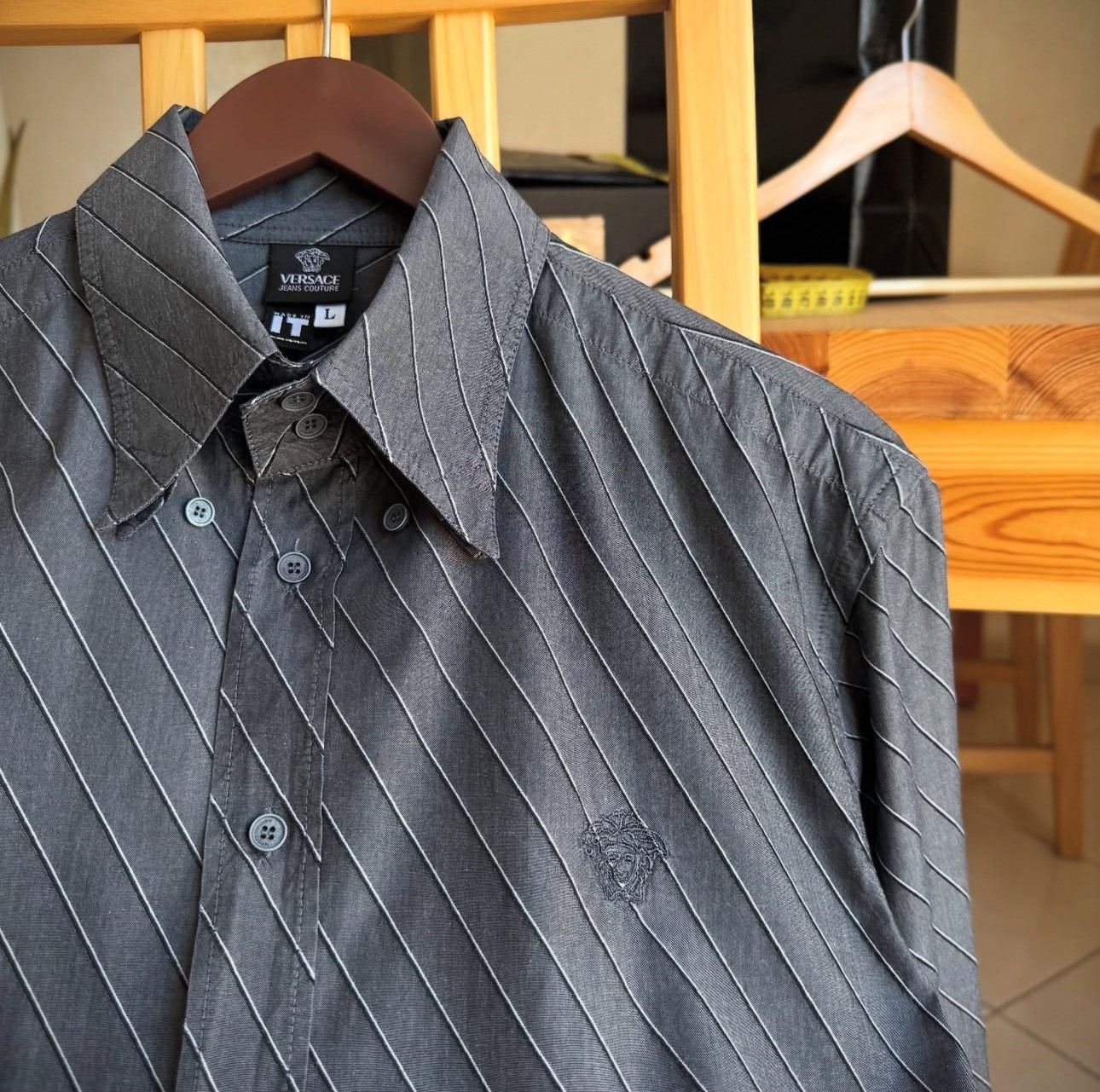 Versace Jeans Couture Pinstripe Shirt IT L