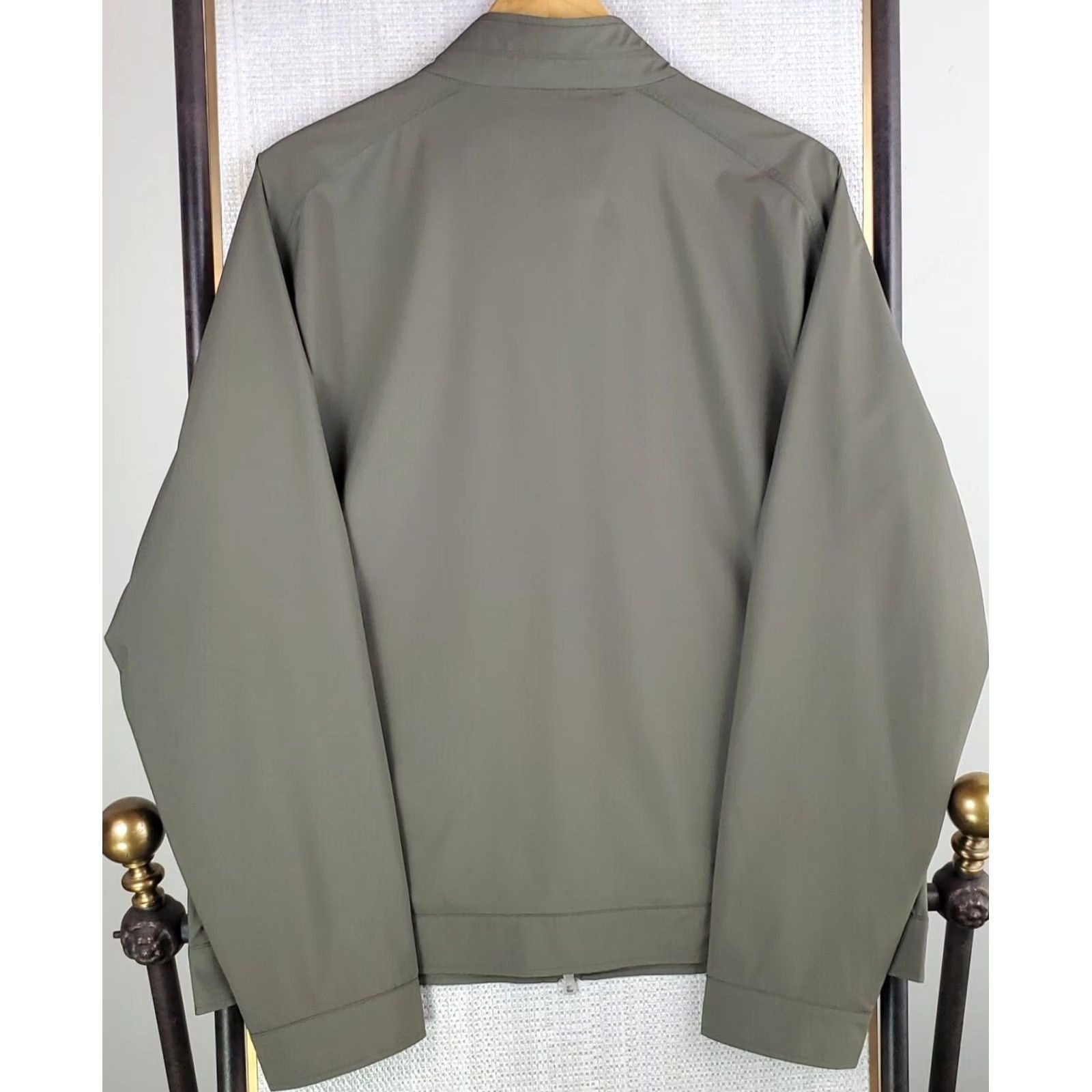 Peter Millar Peter Millar Bomber Jacket Shirt Mens L Green Wind Water Resistant Excursion Flex Flight Deck Coat Royal Crown Zip Front Pockets New With Tags Size US L / EU 52-54 / 3 - 6 Thumbnail