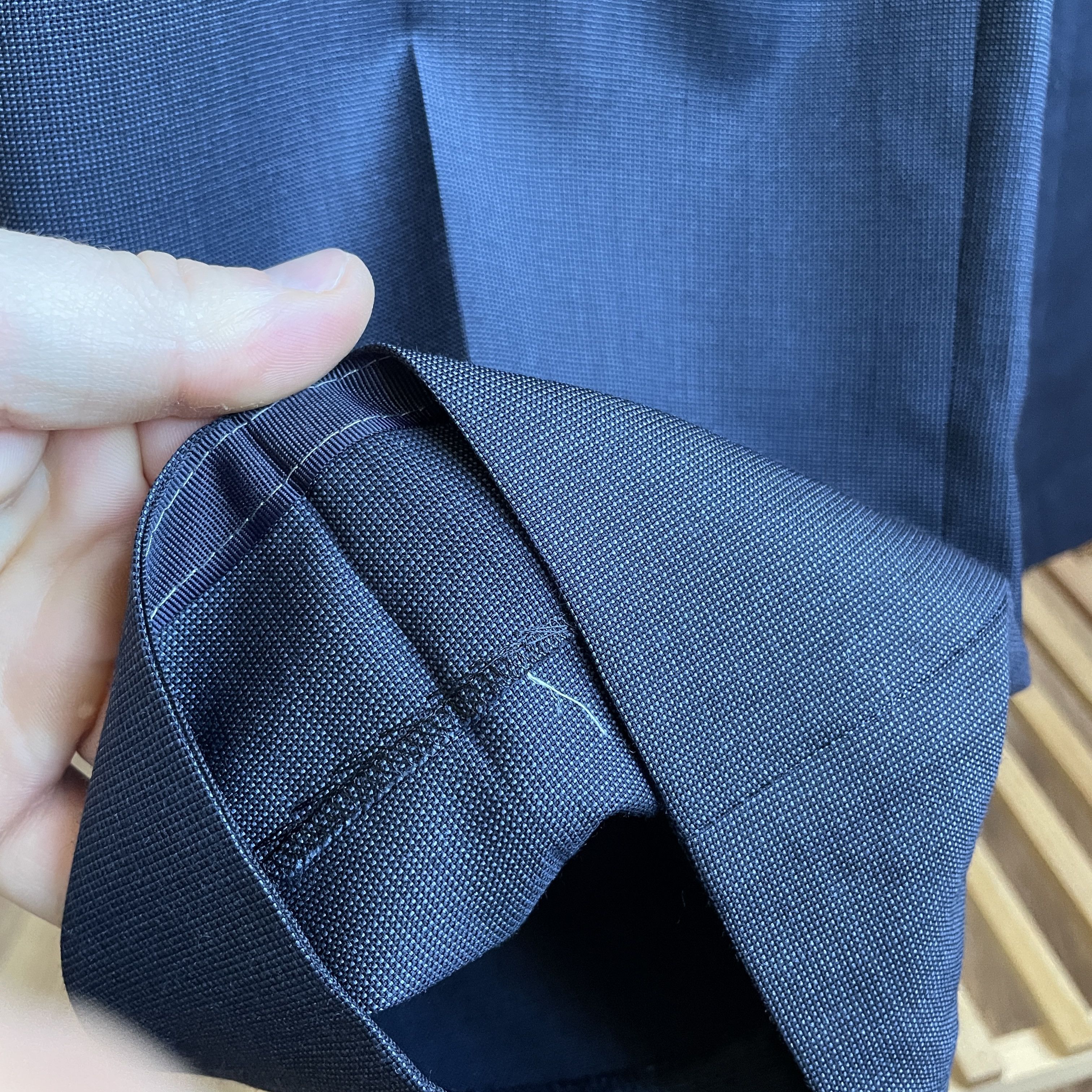 Caruso Raffaele Caruso Birdseye Wool Dress Trousers Size EUR 52R Size US 36 / EU 52 - 7 Thumbnail