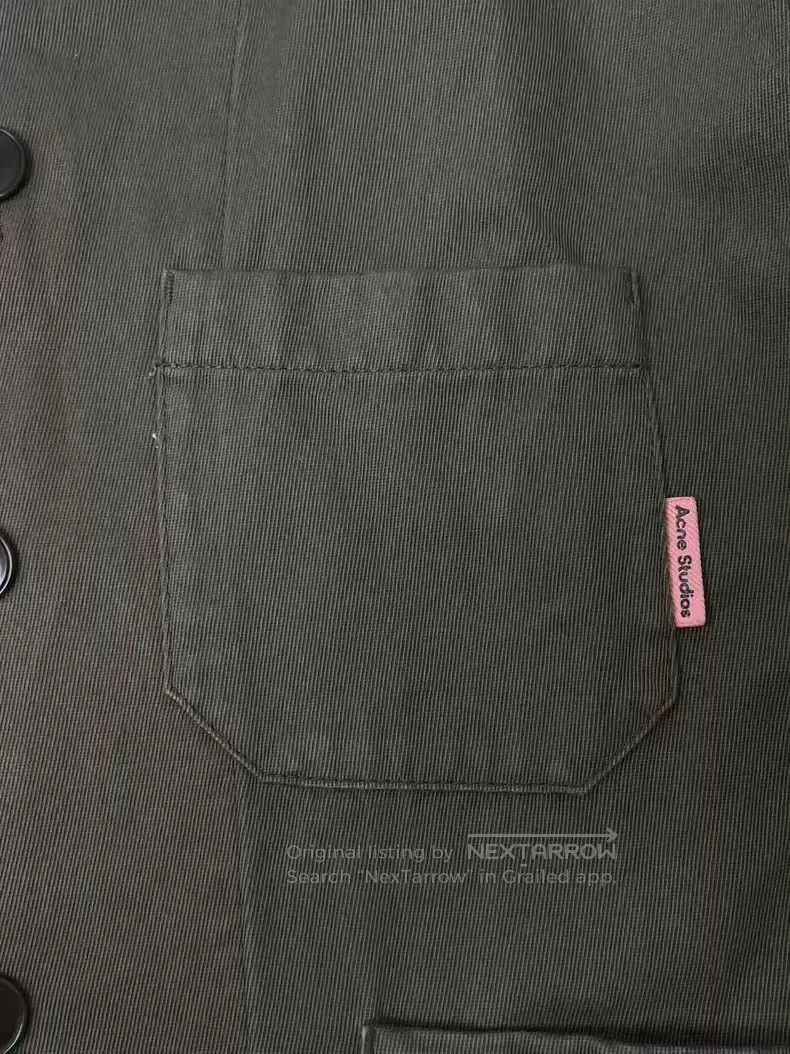 Acne Studios Acne Studios Solid color lapel single-breasted pocket shir Size US S / EU 44-46 / 1 - 3 Thumbnail