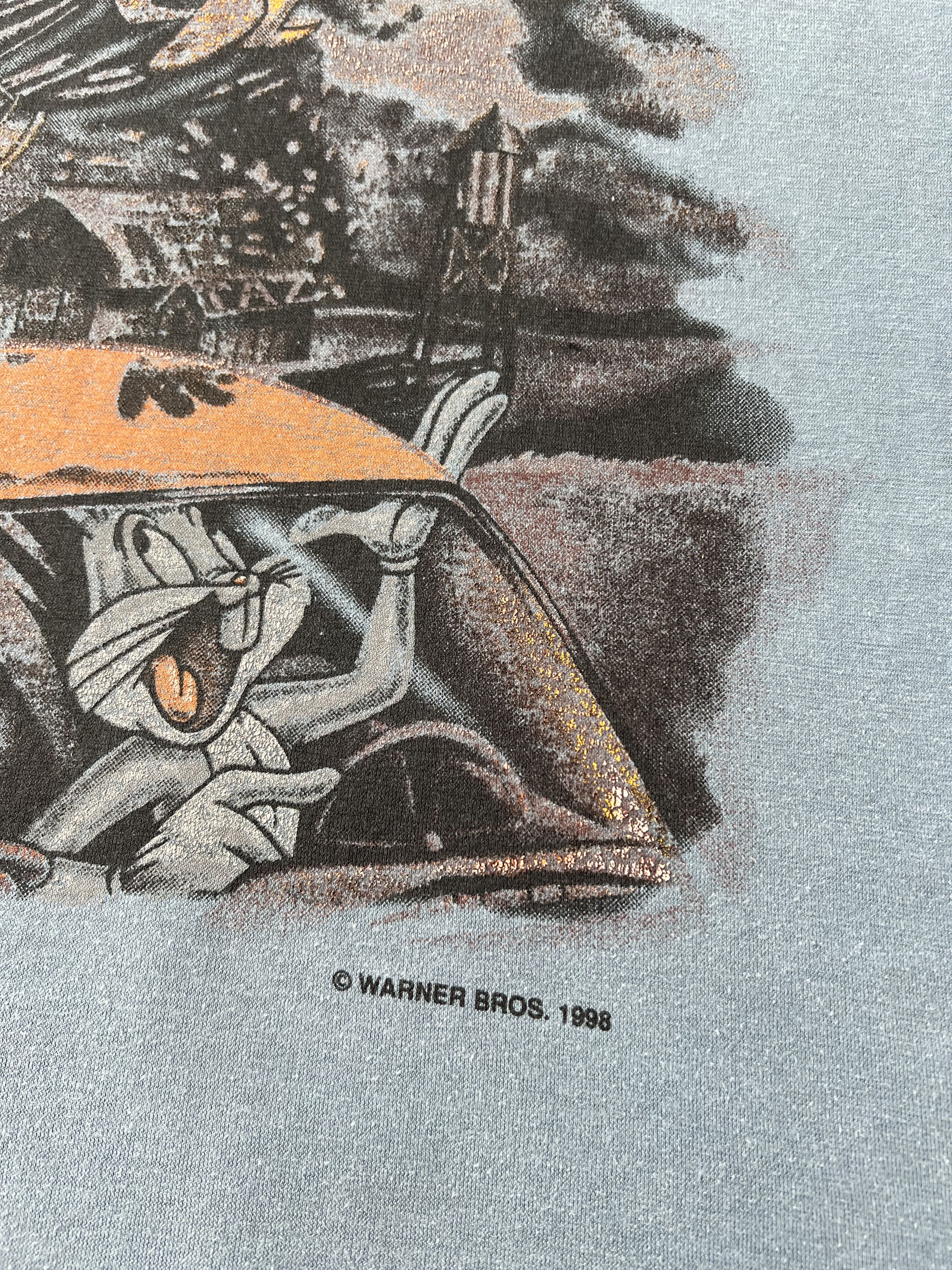 Warner Bros Vintage 1998 Taz Tazmanian Devil Warner Bros Cartoon T-shirt Size US XL / EU 56 / 4 - 8 Thumbnail