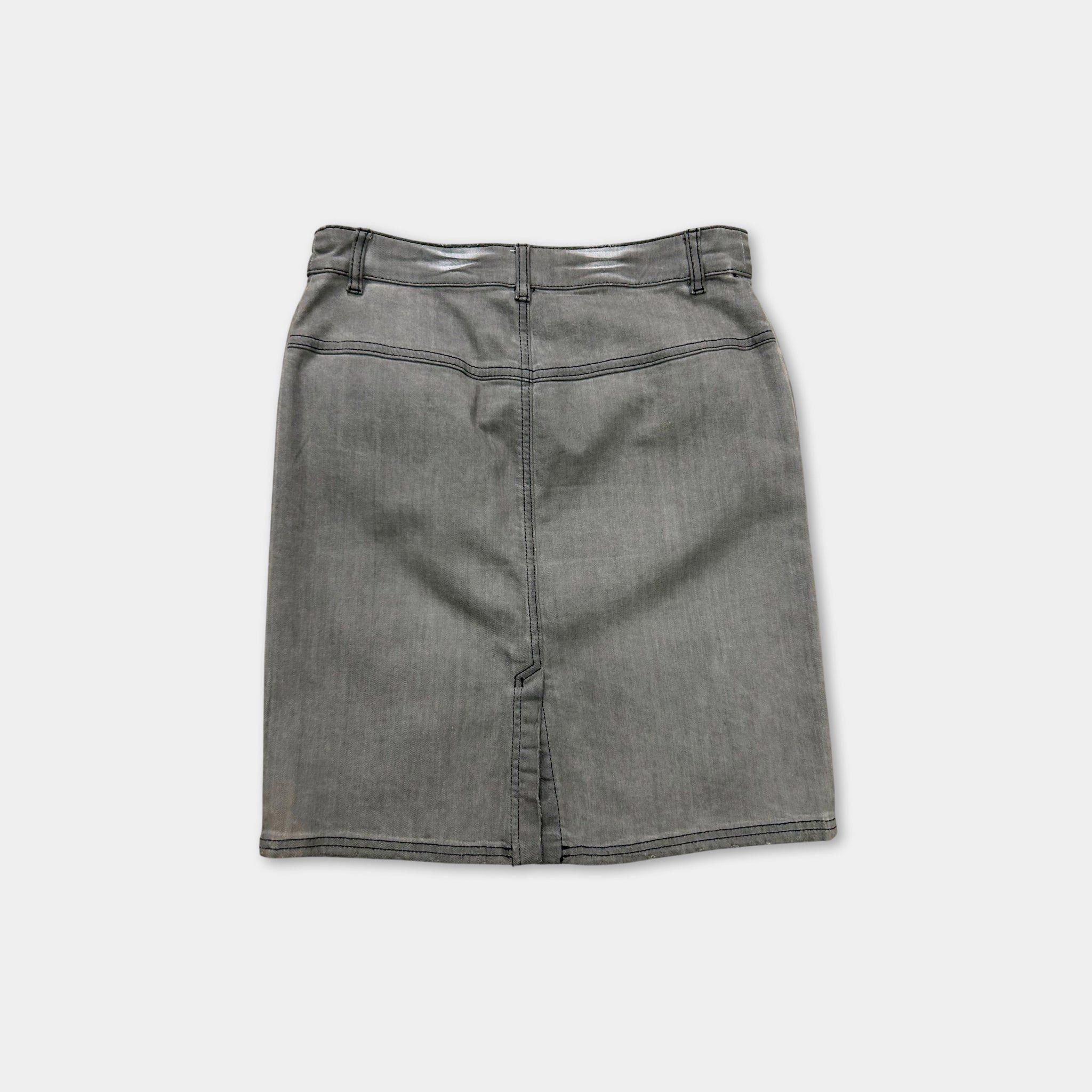 John Galliano Galliano Ropes Denim Mid-Length Skirt Size 29" - 5 Thumbnail