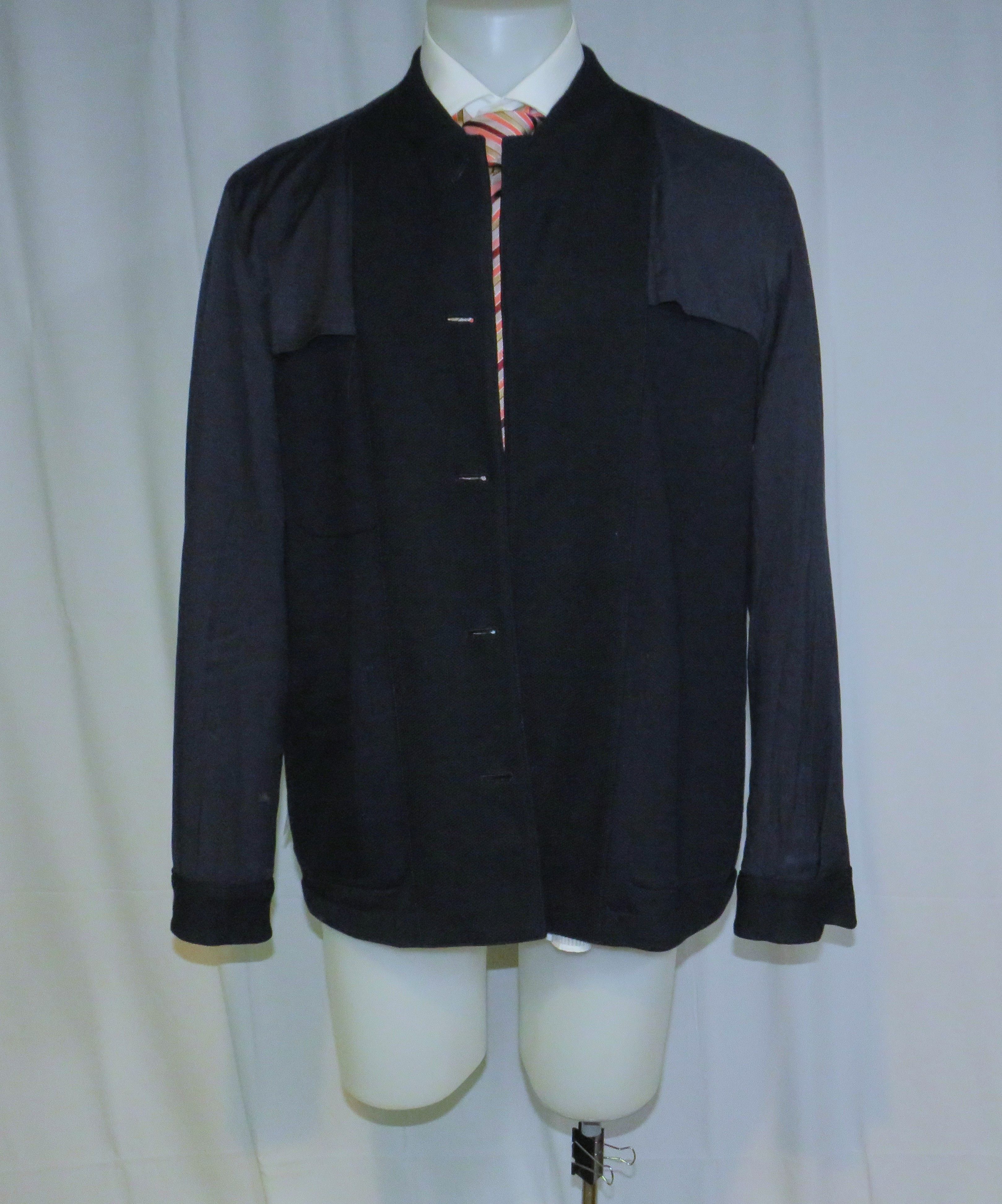 Ralph Lauren Purple Label Hand Tailored Wool Blend Navy Blue Jacket XL Size US XL / EU 56 / 4 - 11 Thumbnail