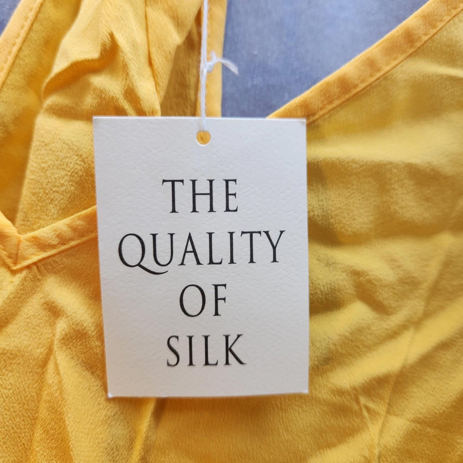 Club Monaco Moda International Yellow Silk Tank Size Large NWT Size L / US 10 / IT 46 - 5 Thumbnail