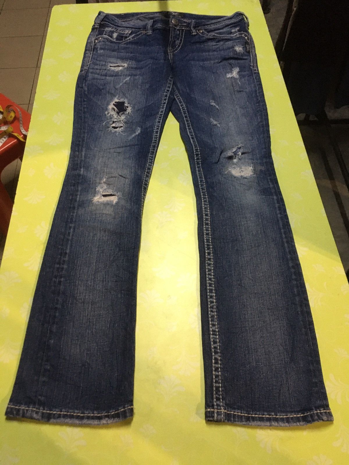 Silver Jeans Co. × Vintage Silver jeans aiko baby boot Size 32" / US 10 / IT 46 - 1 Thumbnail